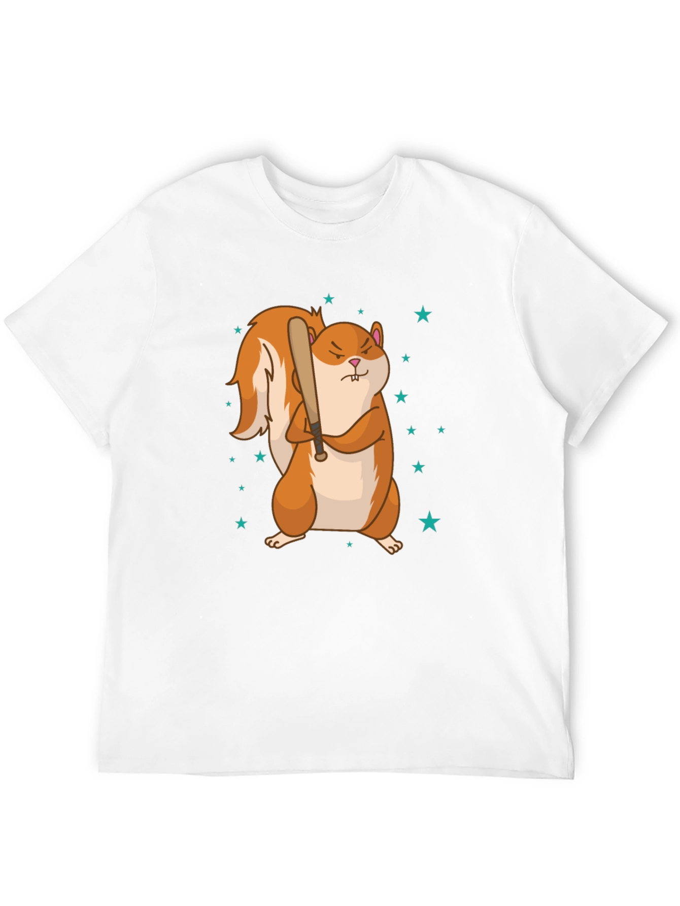 Squirrel with Baseball Bat Graphic Tee
