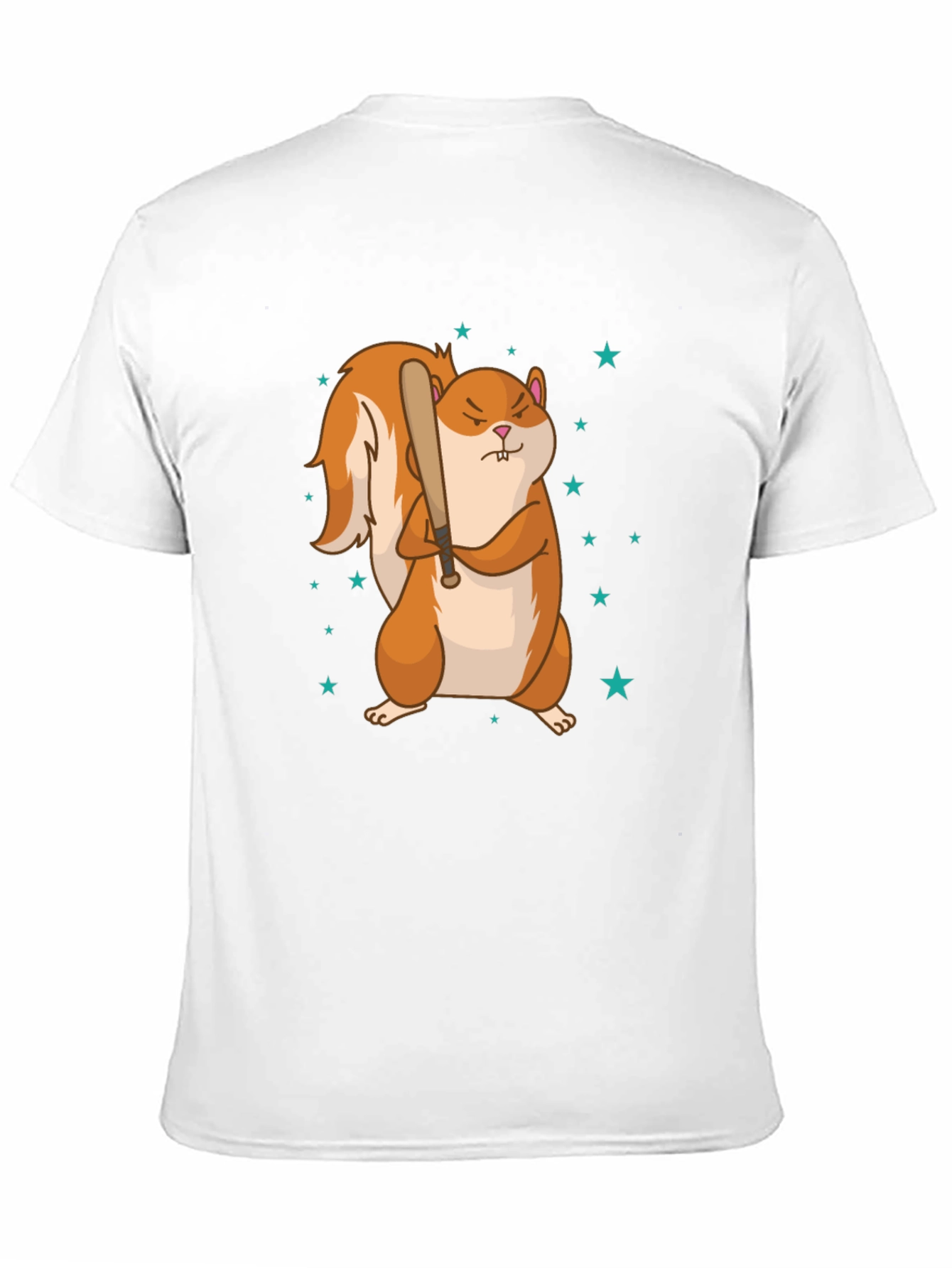 Squirrel with Baseball Bat Graphic Tee