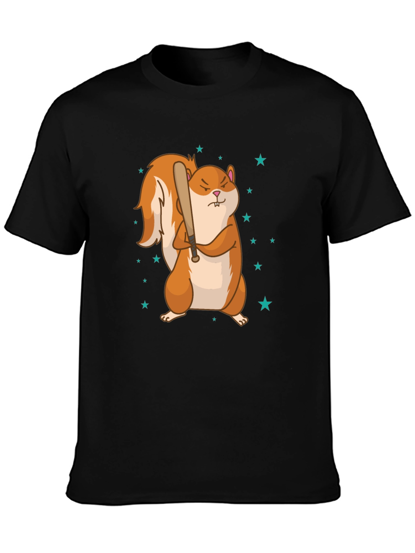Squirrel with Baseball Bat Graphic Tee