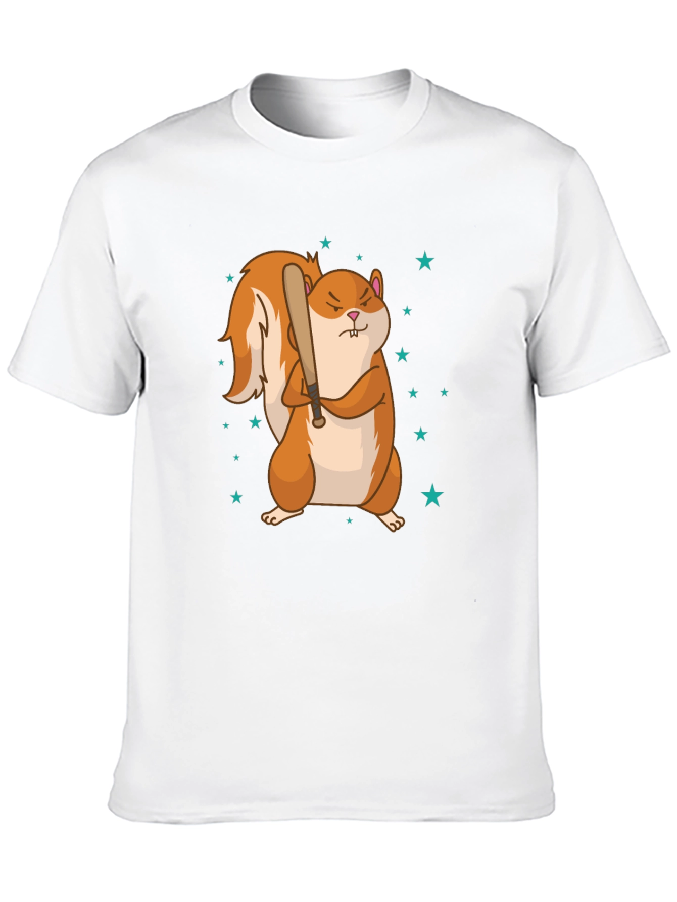 Squirrel with Baseball Bat Graphic Tee