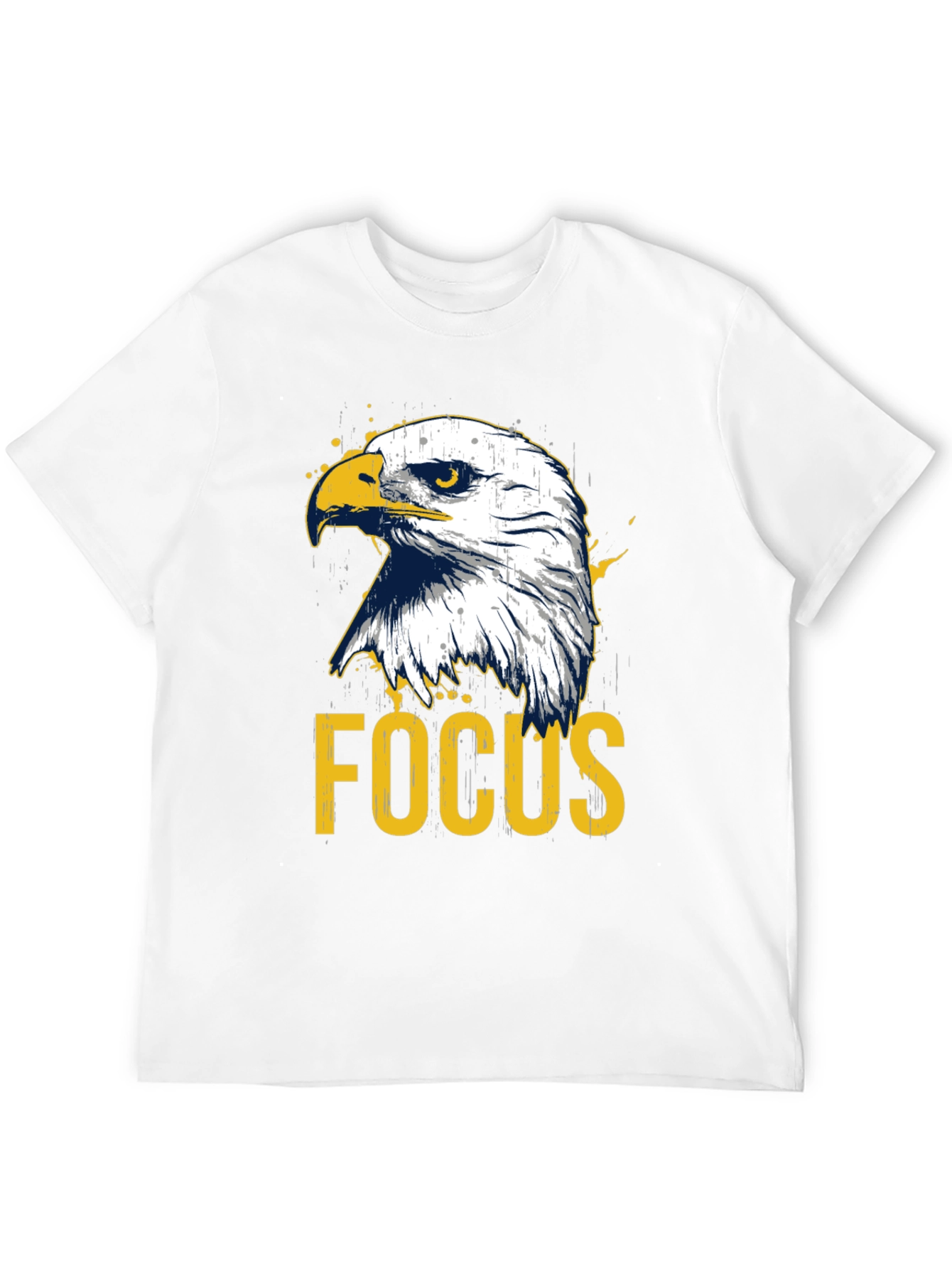 Eagle Focus Graphic Tee - Black Cotton T-Shirt