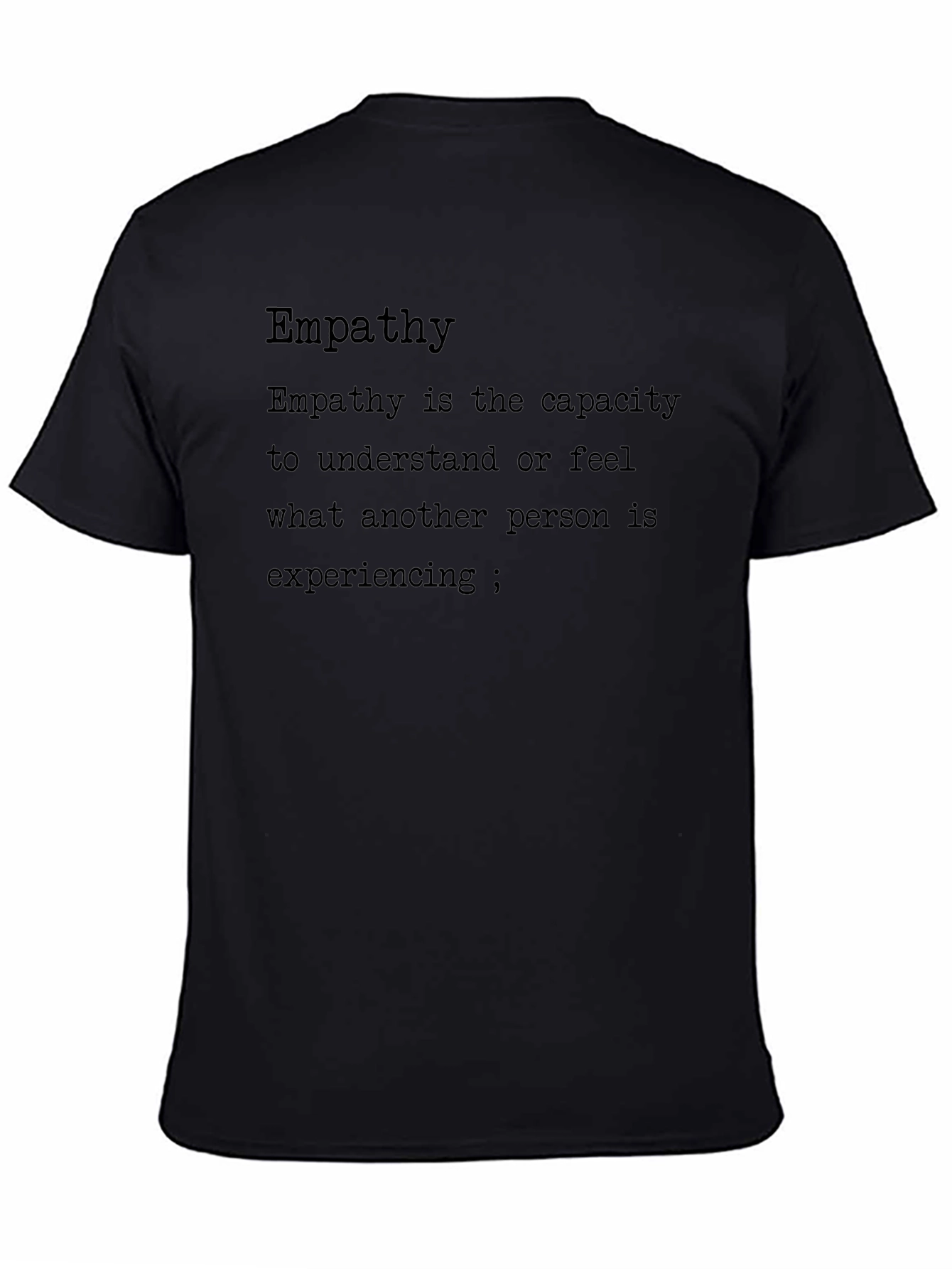 Empathy Definition Black T-Shirt