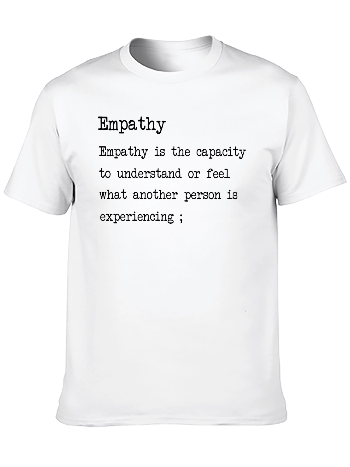 Empathy Definition Black T-Shirt