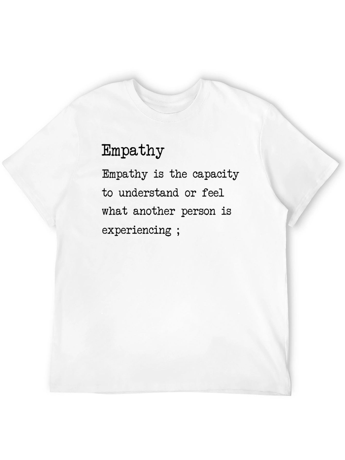 Empathy Definition Black T-Shirt