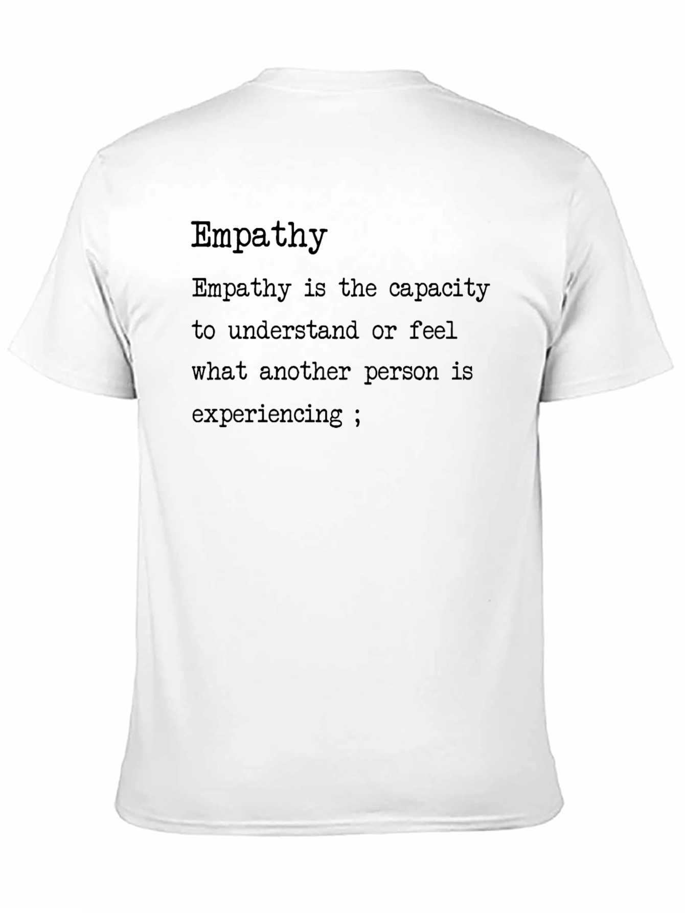 Empathy Definition Black T-Shirt