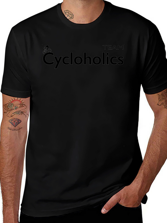Team Cycloholics Black Graphic Tee - Cycling Fan Apparel