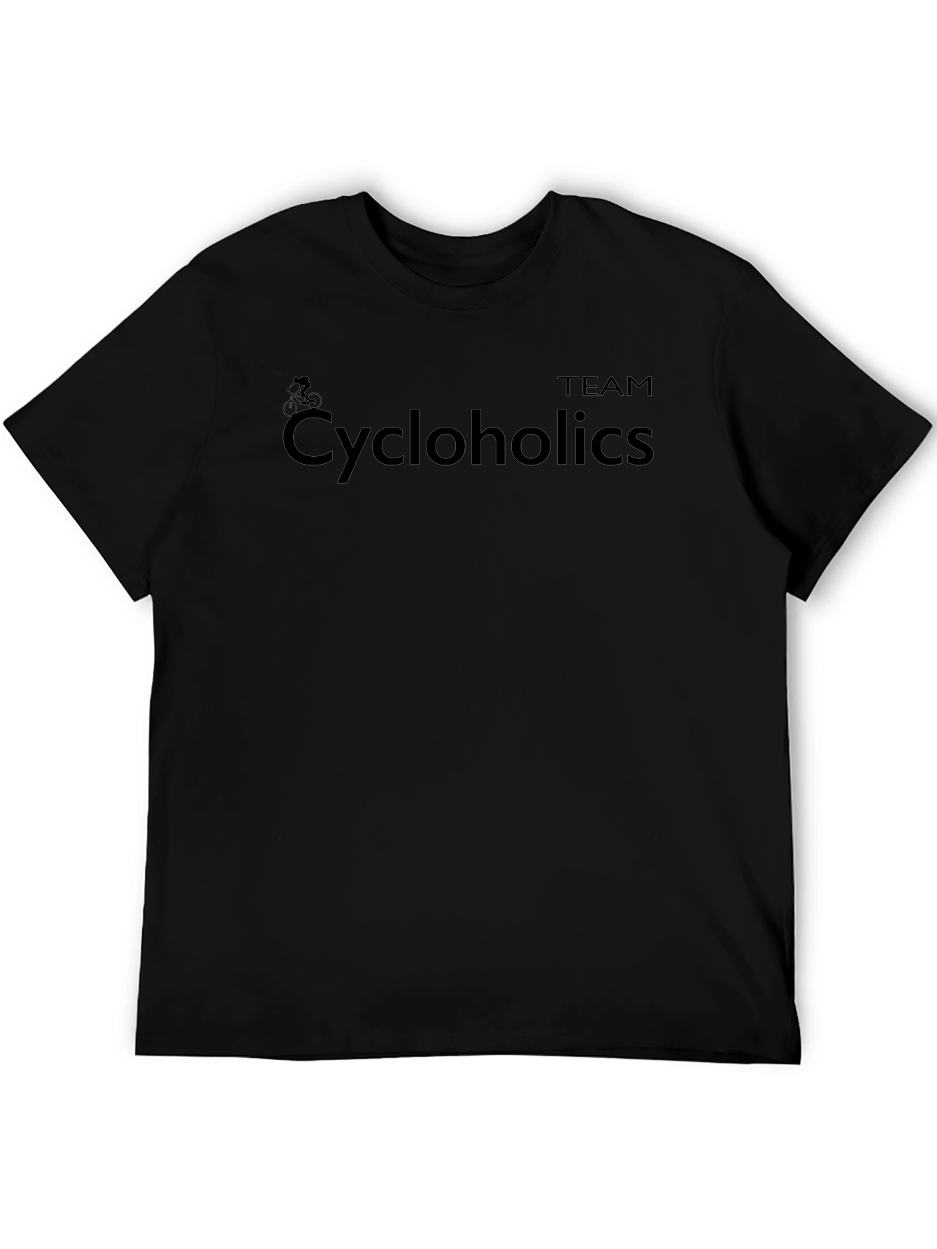 Team Cycloholics Black Graphic Tee - Cycling Fan Apparel