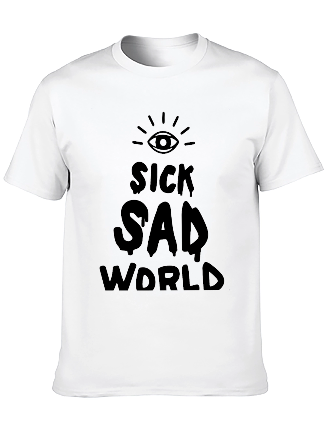 Sick Sad World Graphic T-Shirt - Black
