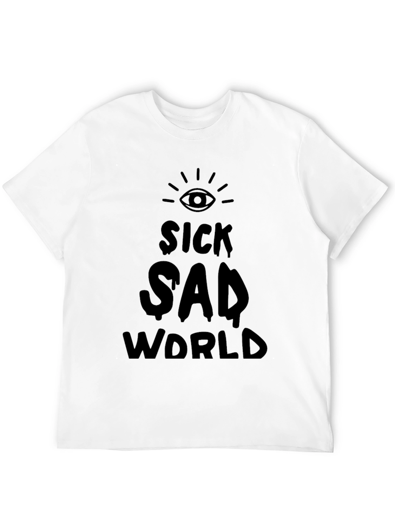 Sick Sad World Graphic T-Shirt - Black