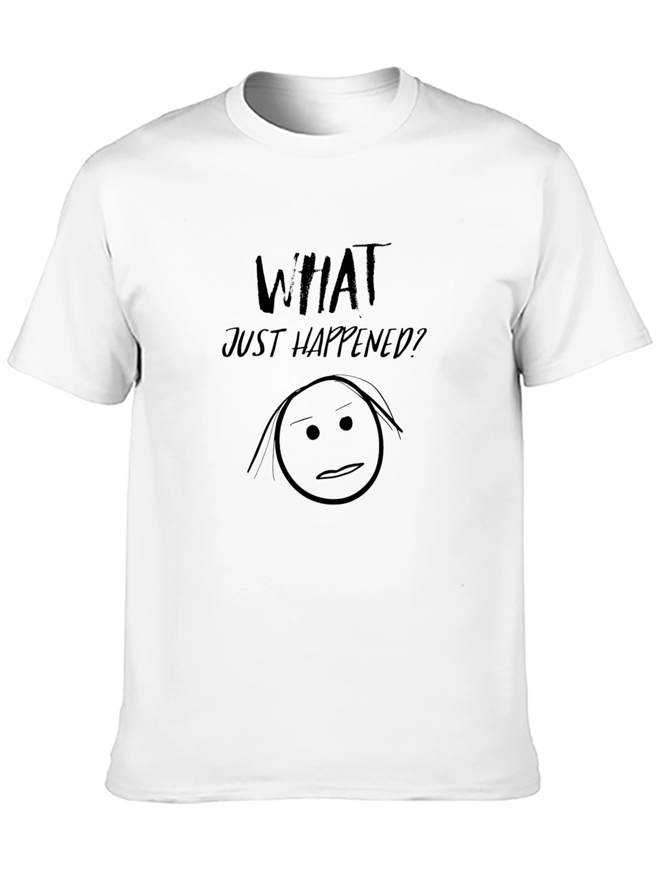 What Just Happened? Graphic Tee - Unisex Black T-Shirt