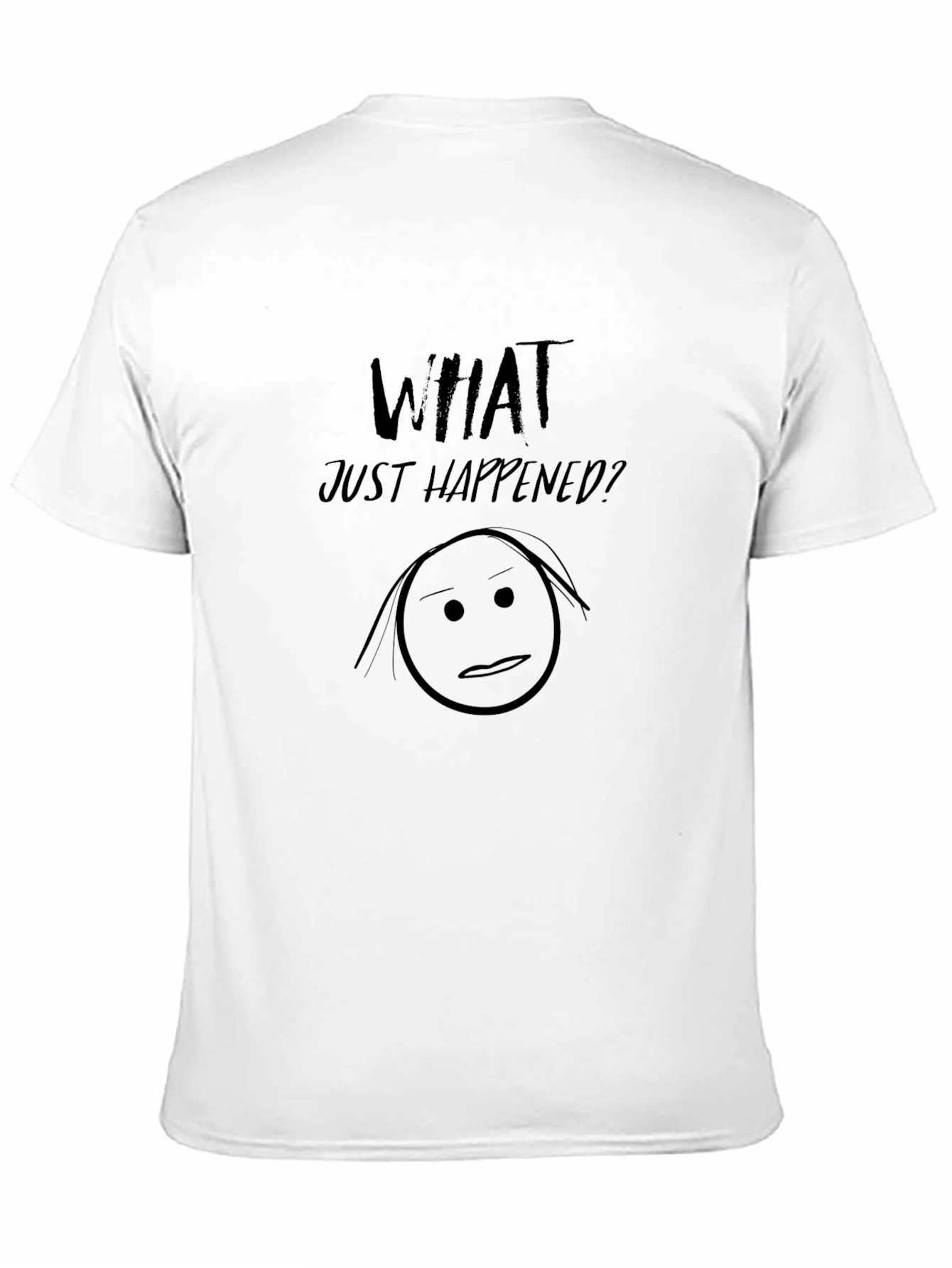 What Just Happened? Graphic Tee - Unisex Black T-Shirt