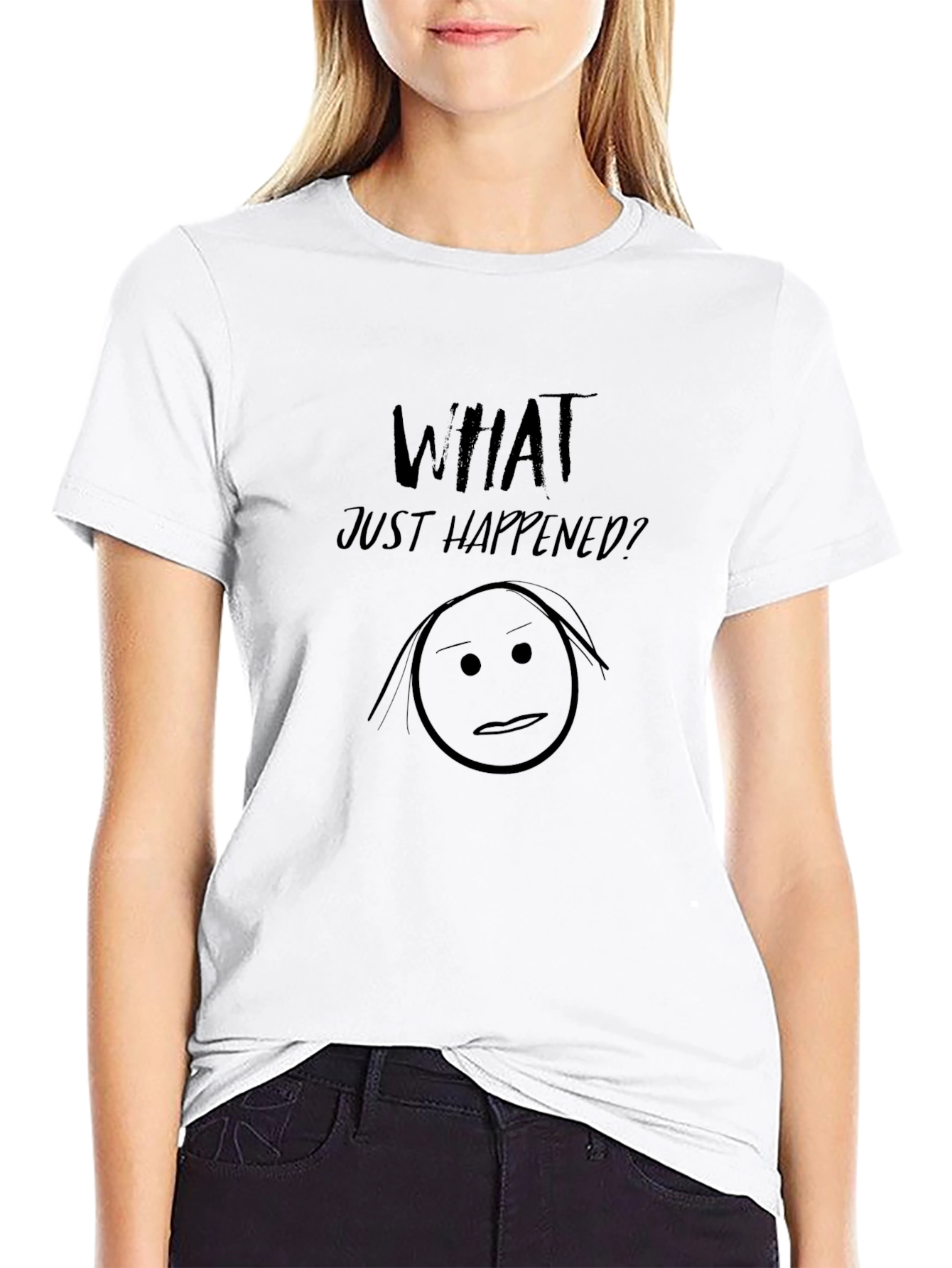 What Just Happened? Graphic Tee - Unisex Black T-Shirt