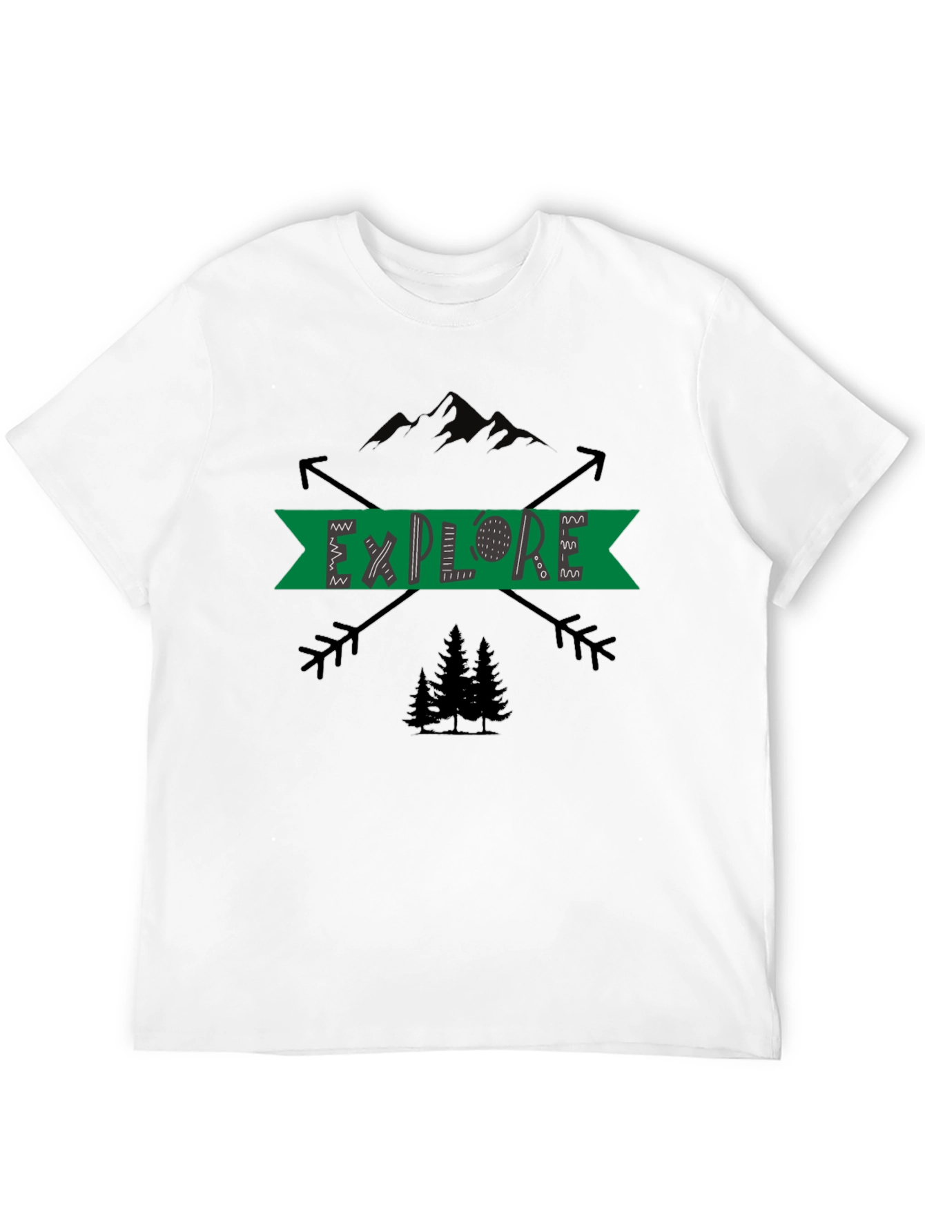 Explore Nature Graphic T-Shirt - Black