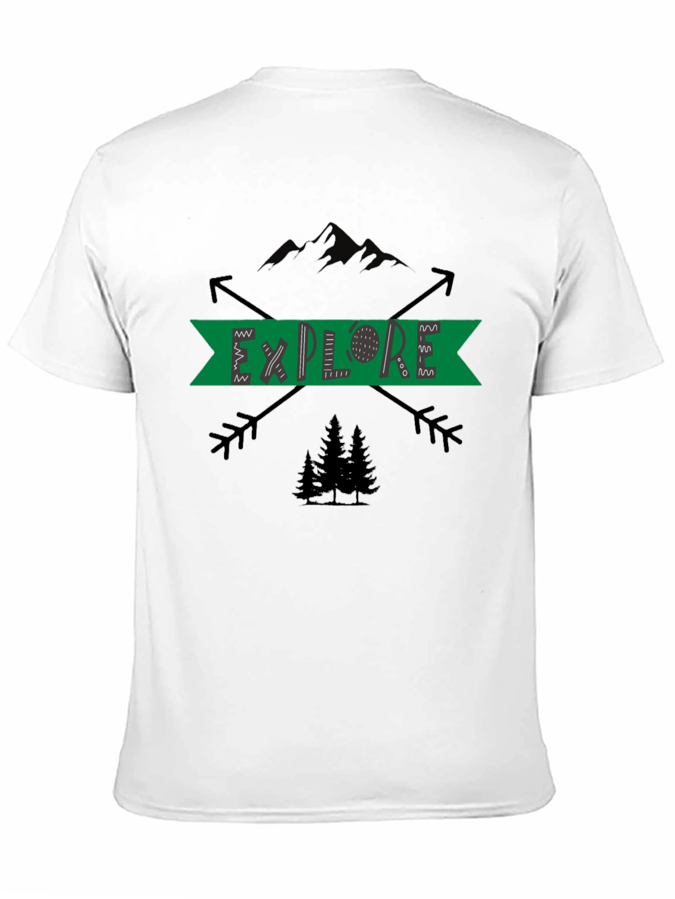 Explore Nature Graphic T-Shirt - Black