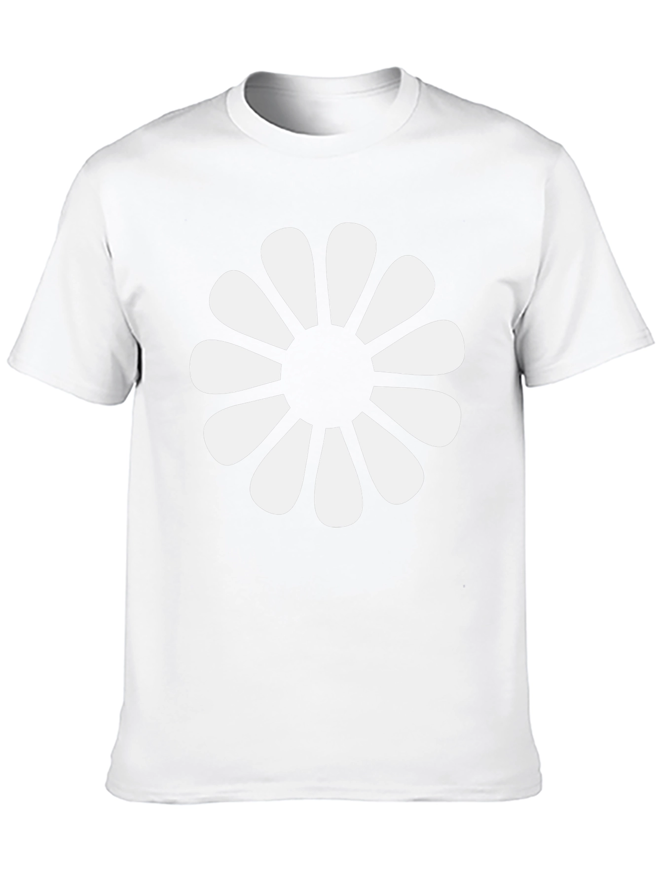 Black T-Shirt with Retro Floral Graphic