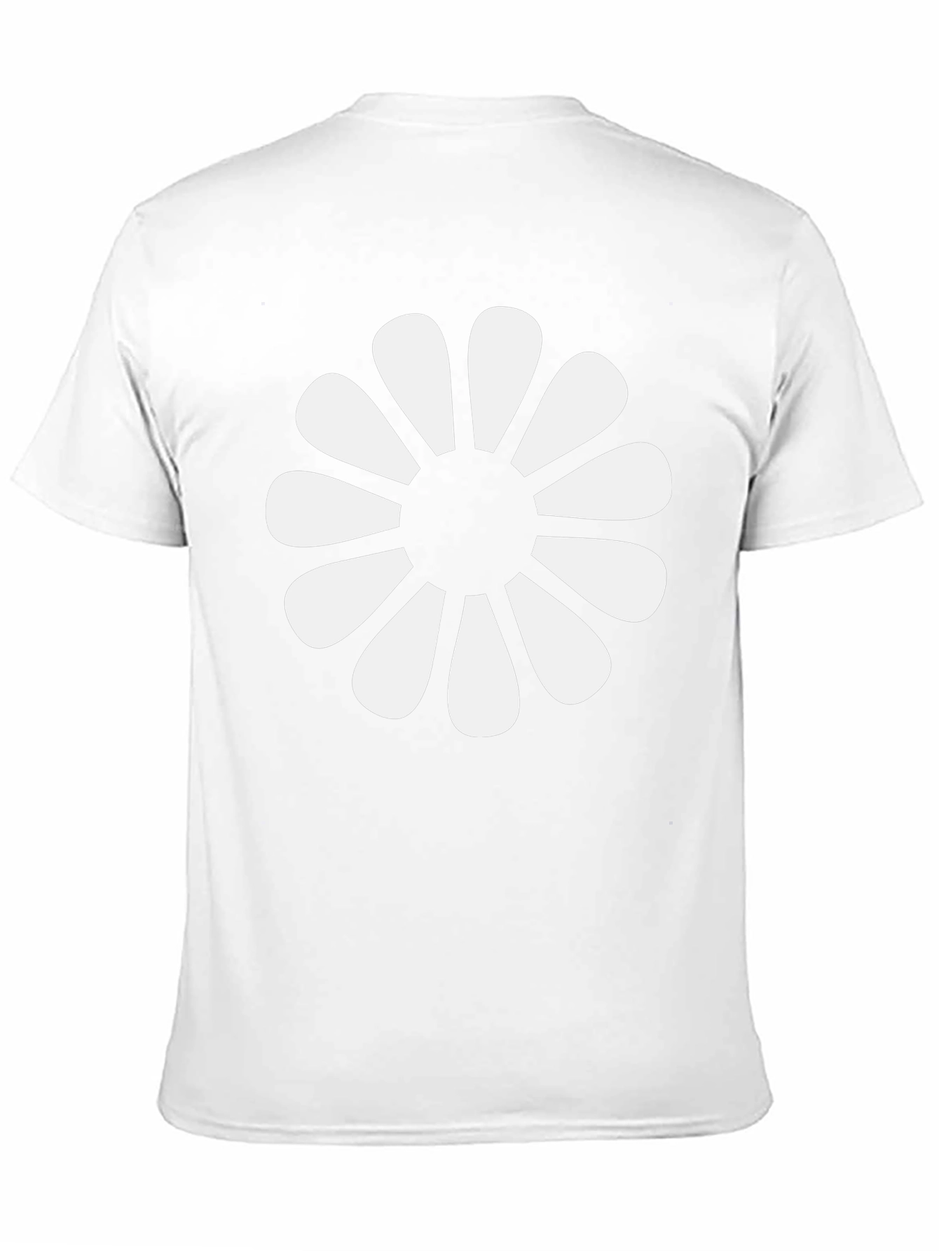 Black T-Shirt with Retro Floral Graphic