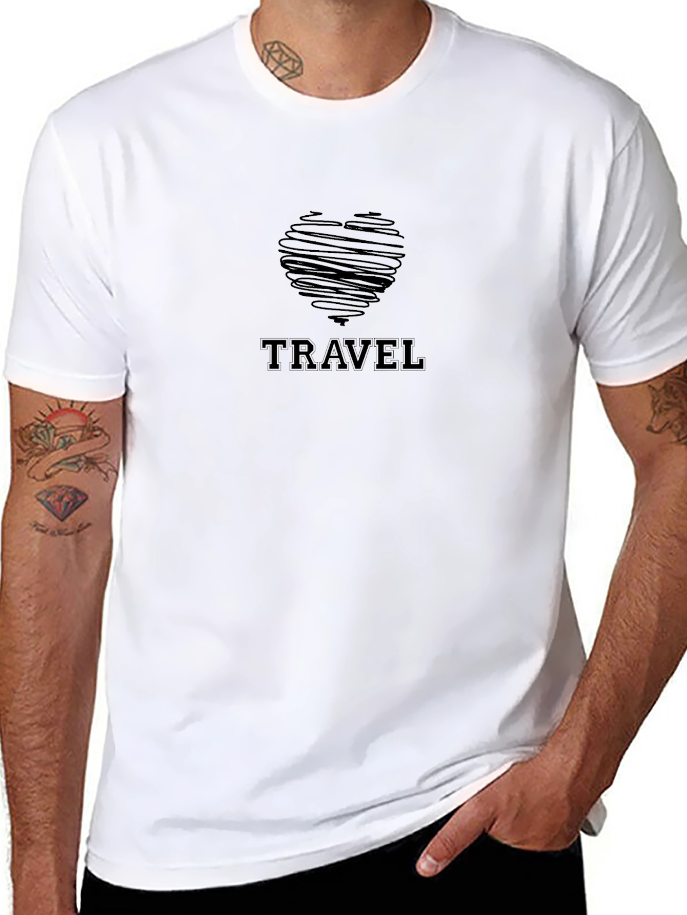 Travel Heart T-Shirt - Stylish Comfort
