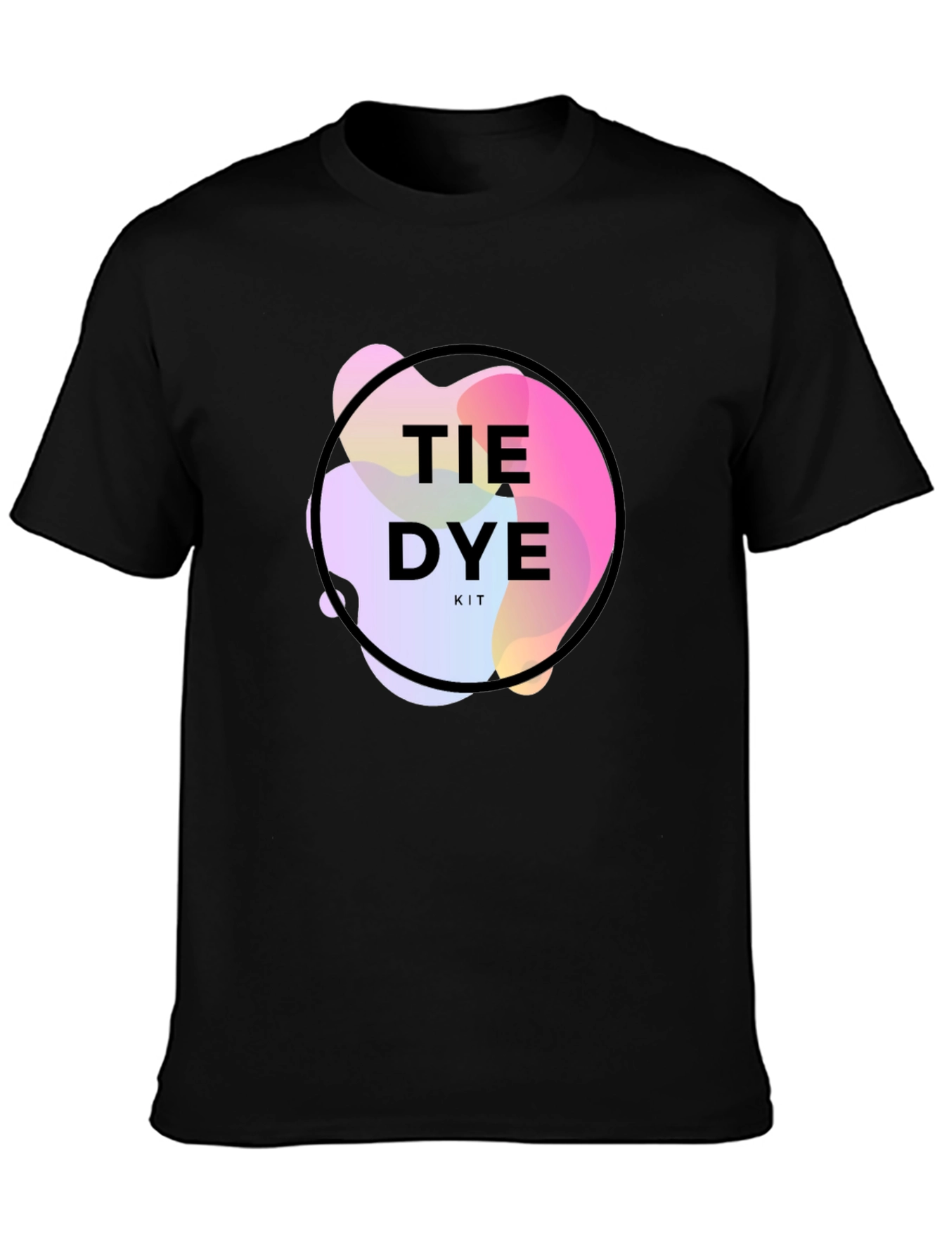 Tie Dye Kit Graphic Black T-Shirt
