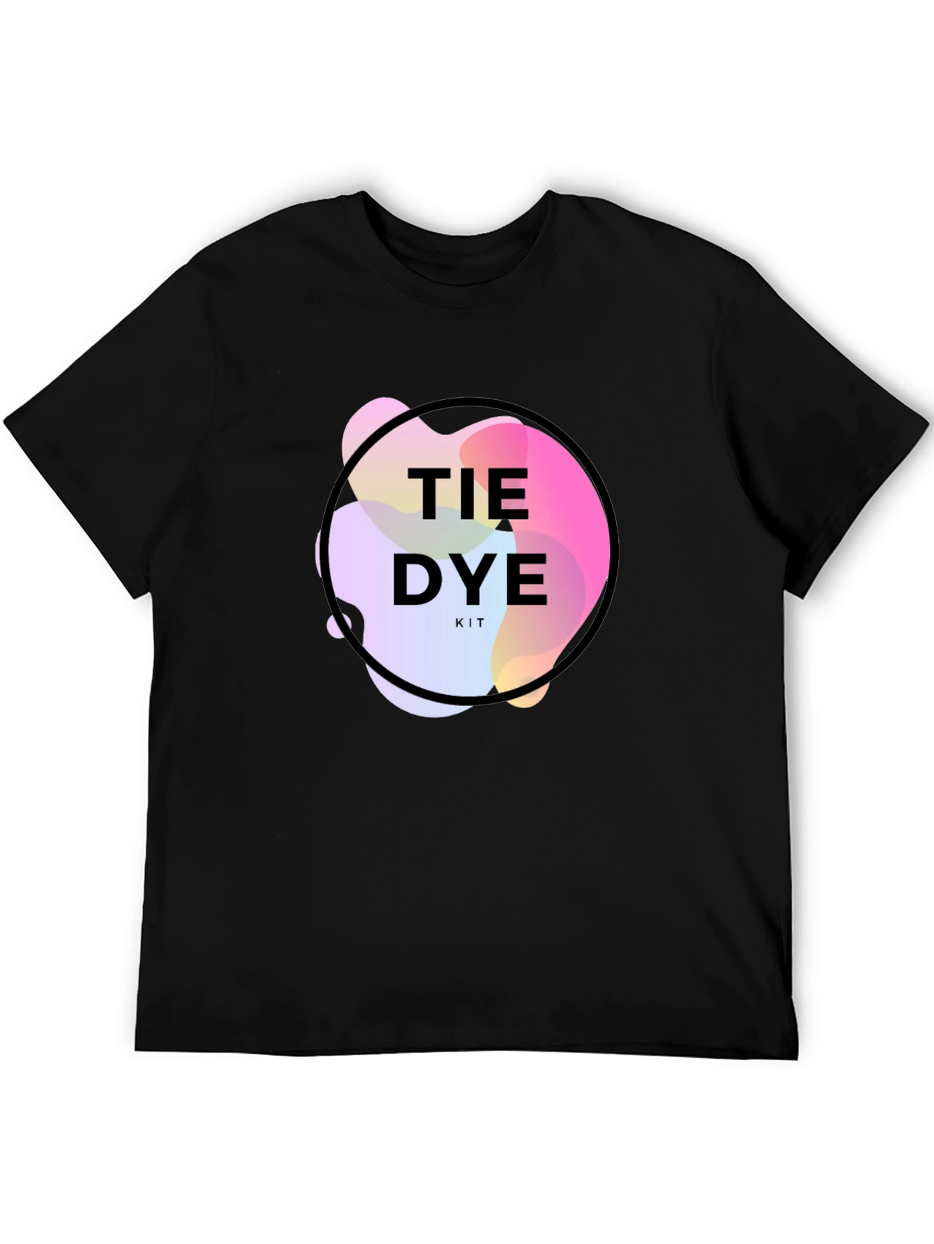 Tie Dye Kit Graphic Black T-Shirt