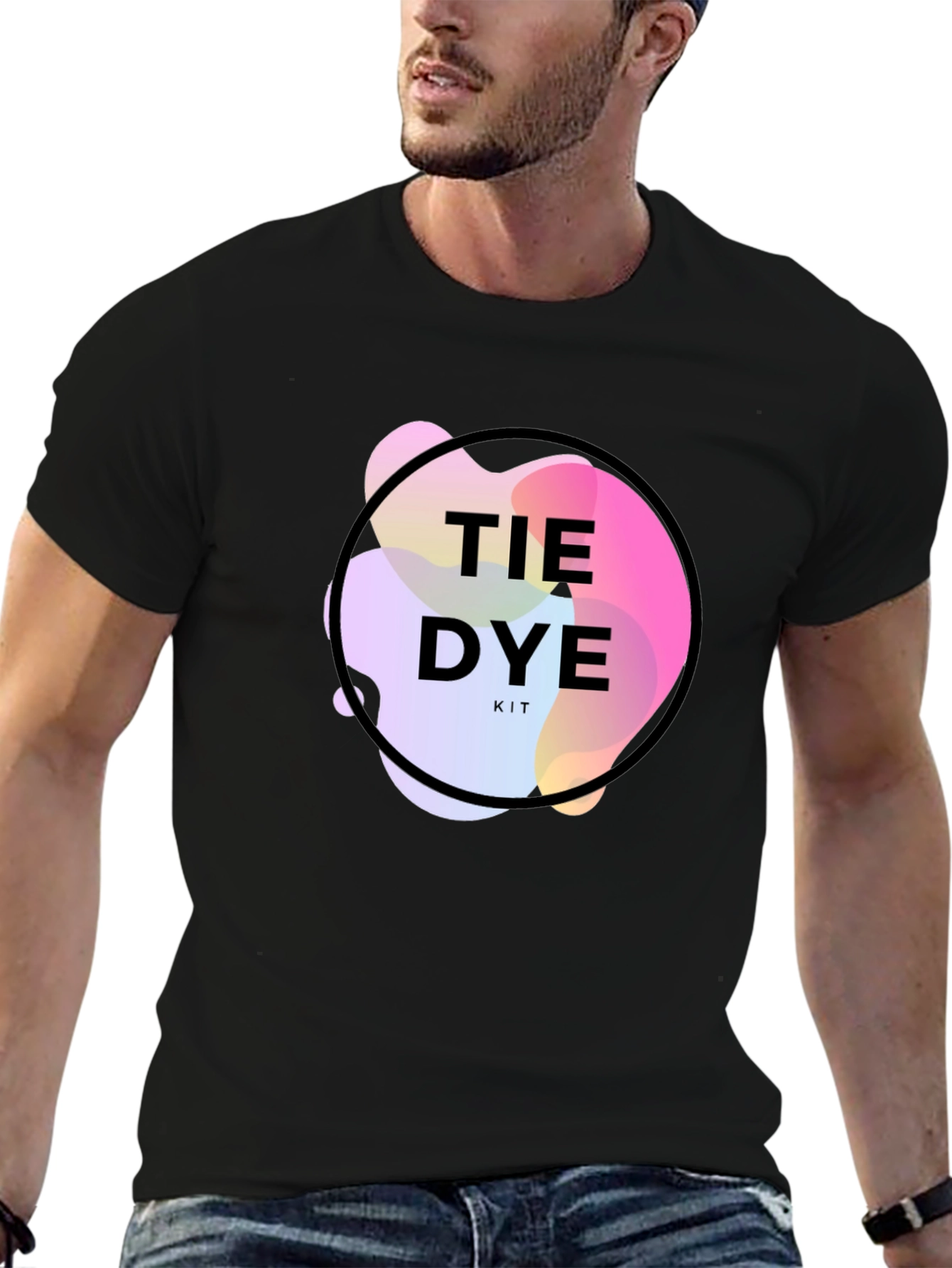 Tie Dye Kit Graphic Black T-Shirt