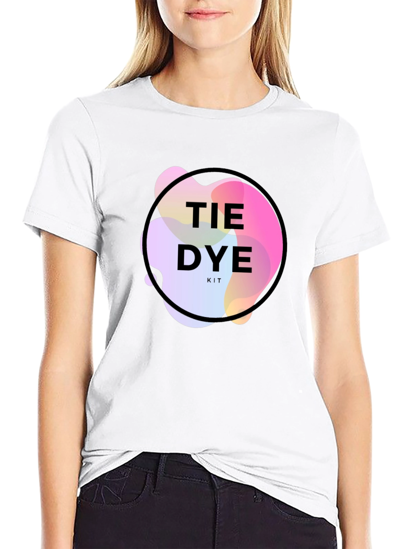 Tie Dye Kit Graphic Black T-Shirt