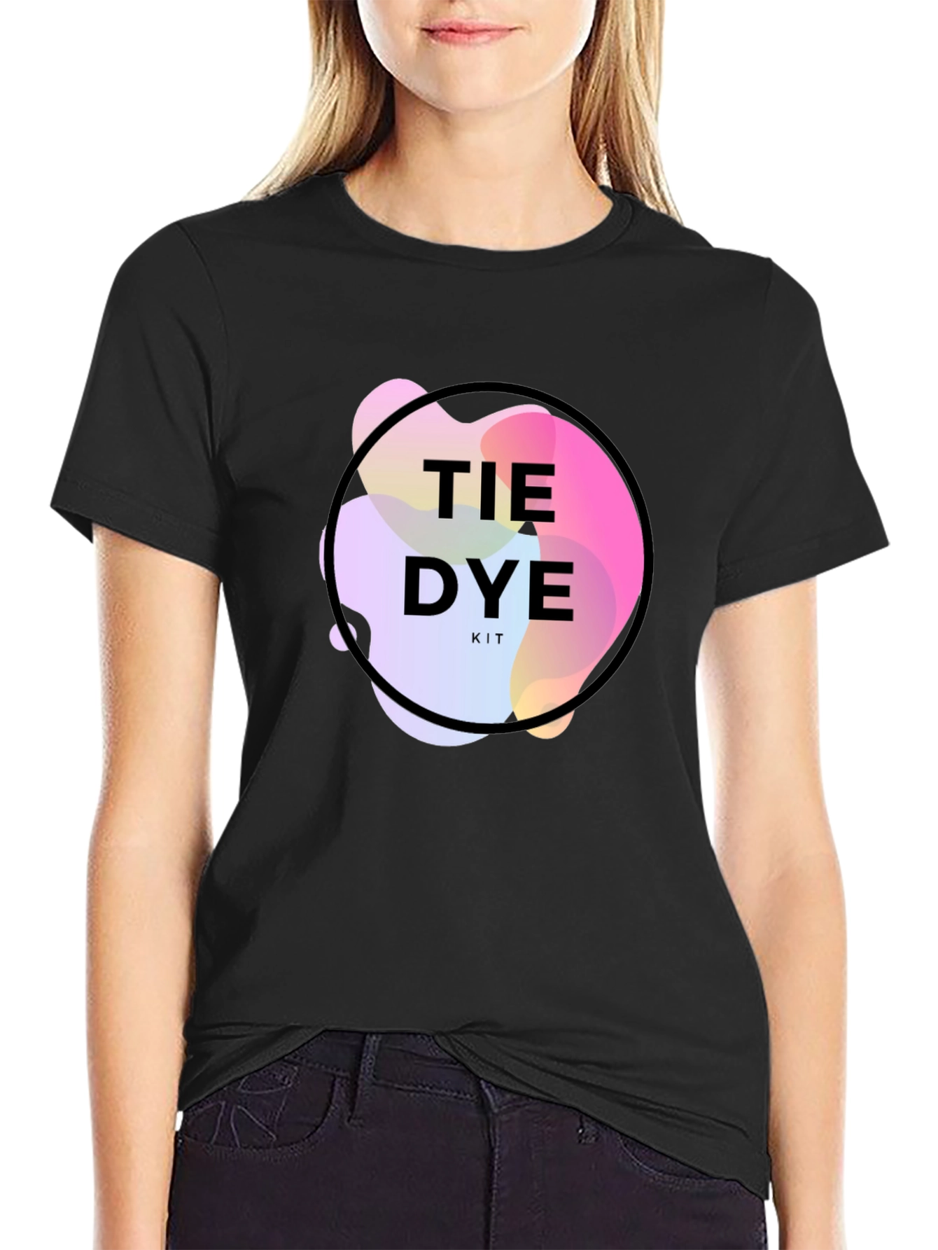 Tie Dye Kit Graphic Black T-Shirt