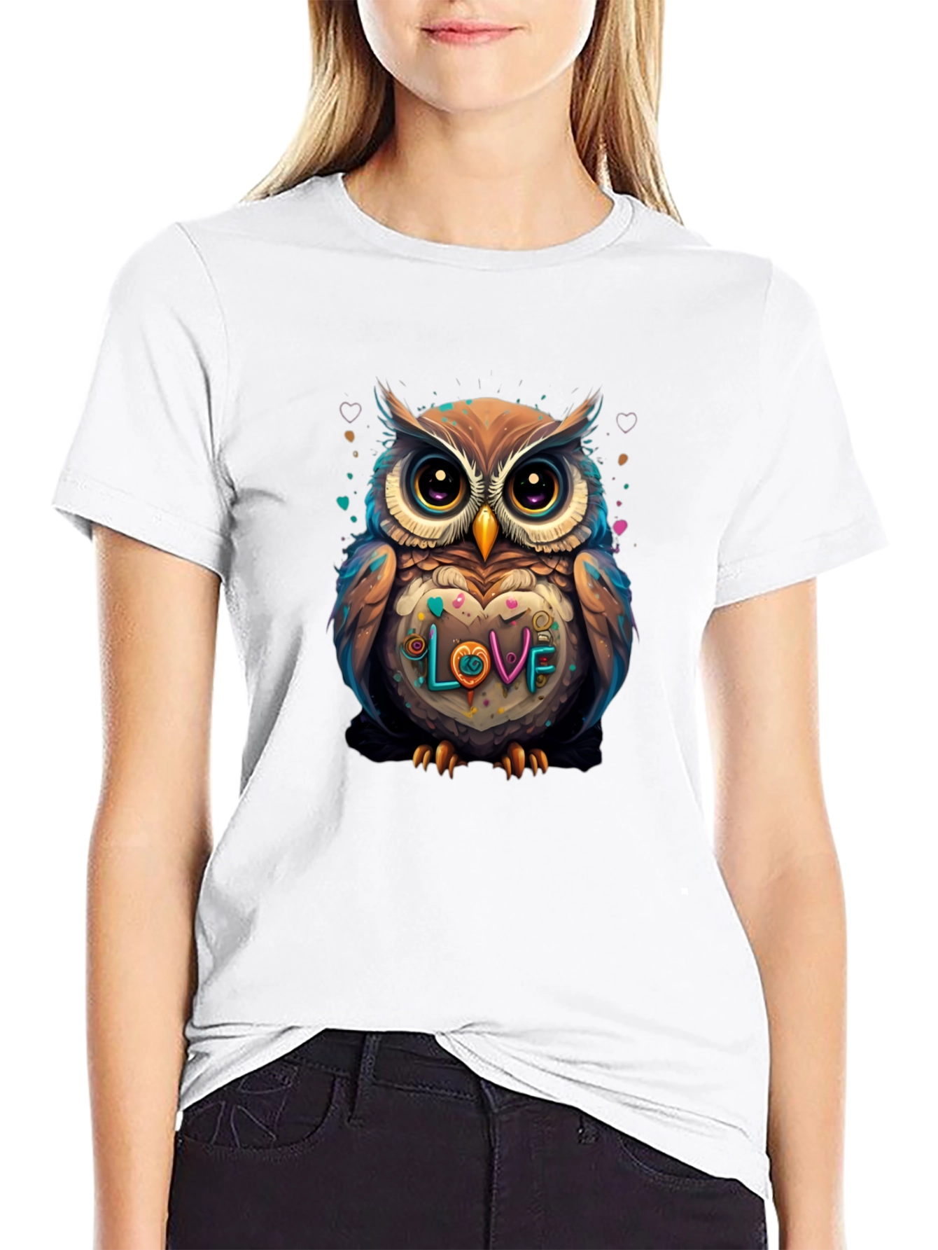 Owl Love Graphic Tee - Stylish Casual Wear