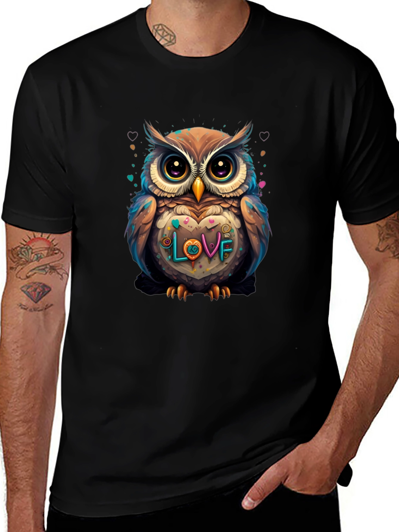 Owl Love Graphic Tee - Stylish Casual Wear