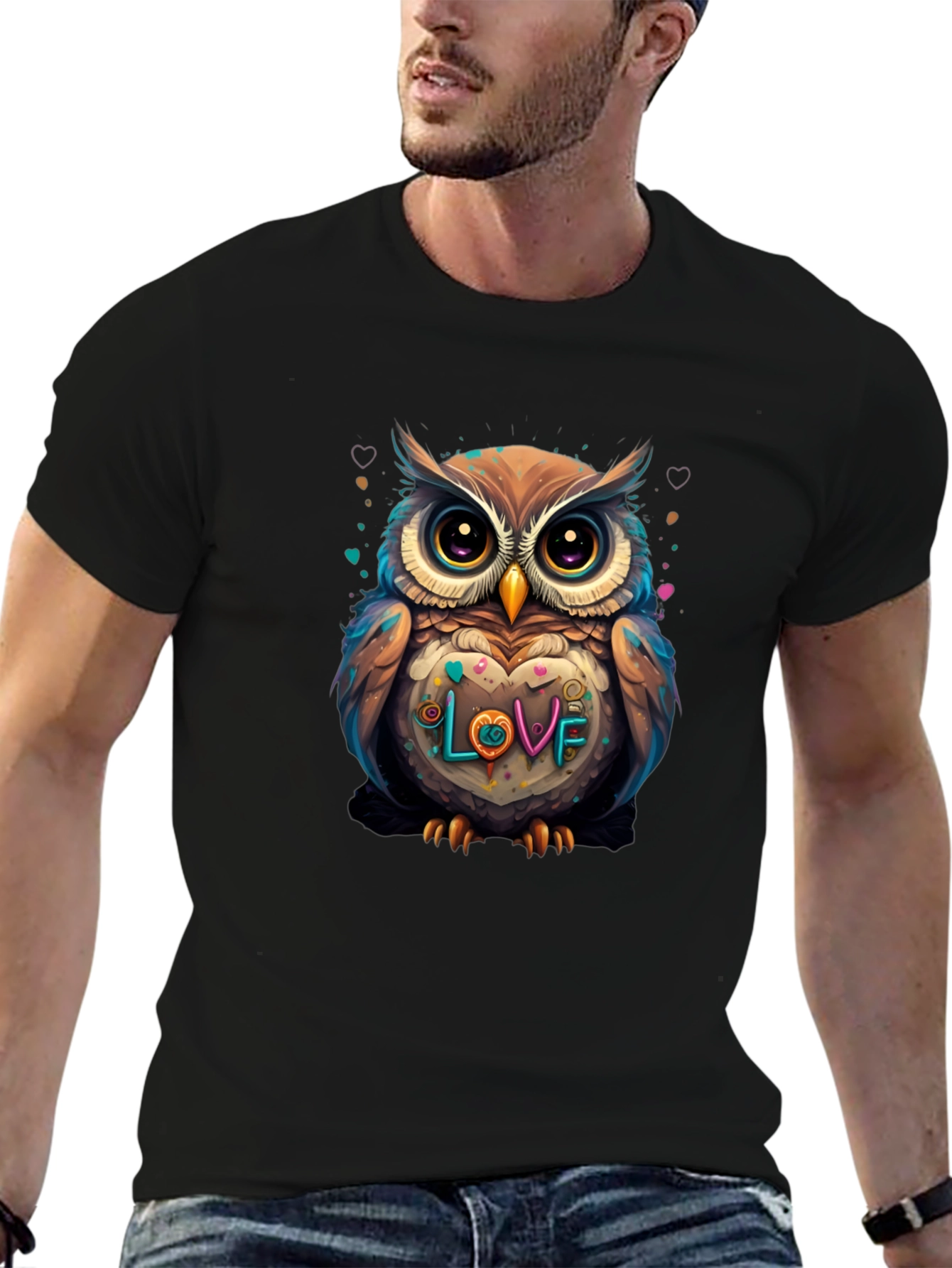 Owl Love Graphic Tee - Stylish Casual Wear