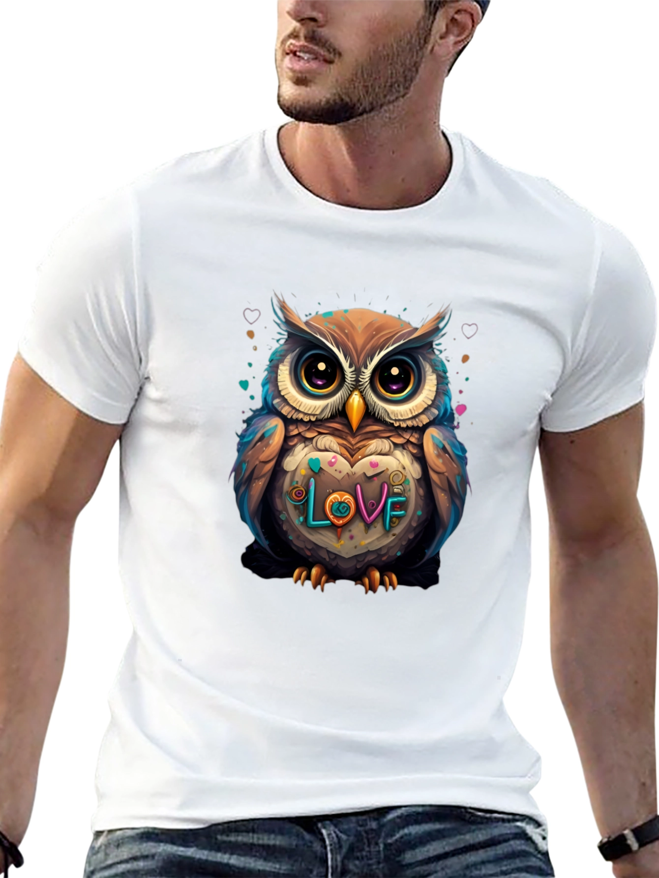 Owl Love Graphic Tee - Stylish Casual Wear