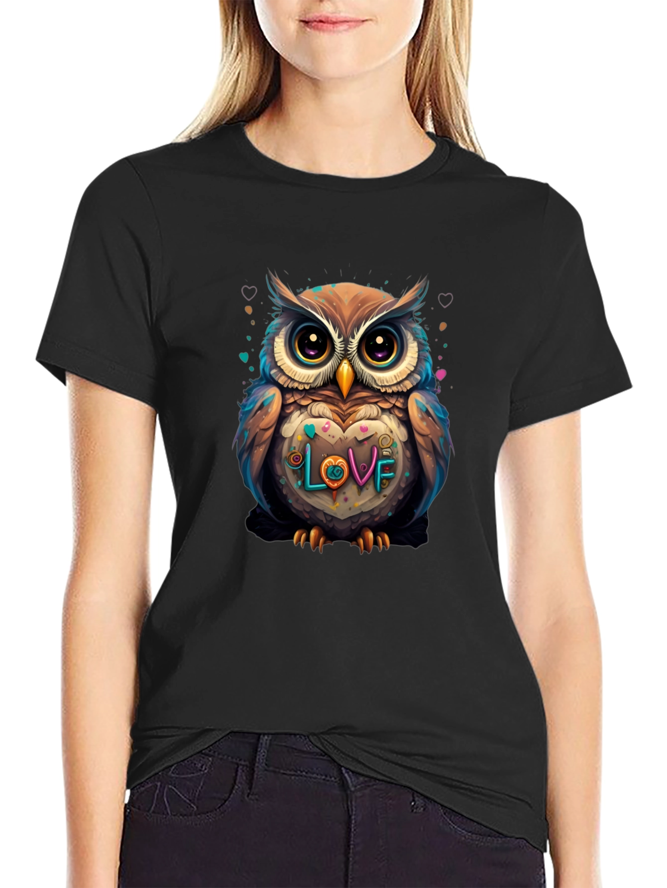 Owl Love Graphic Tee - Stylish Casual Wear