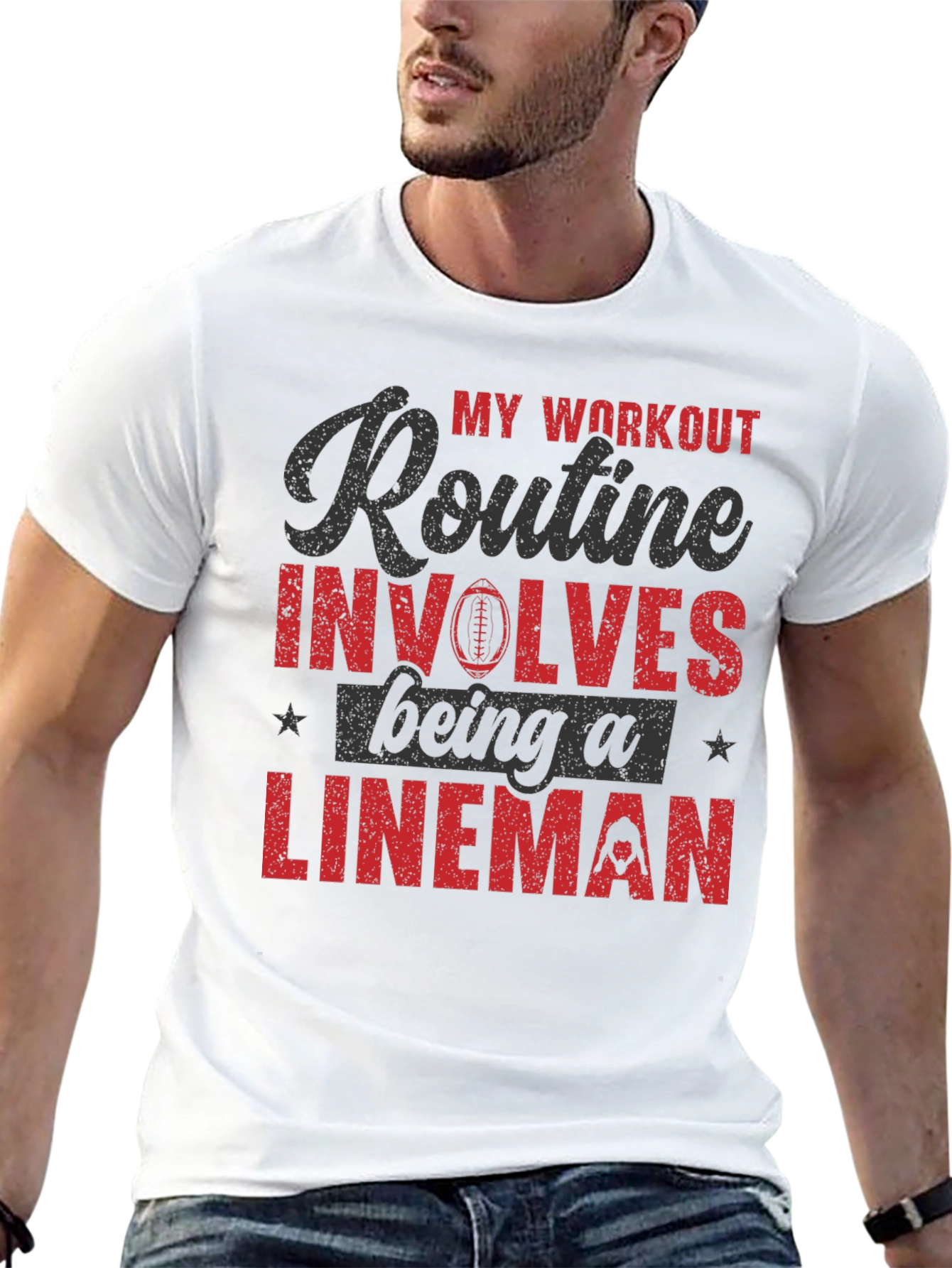 Lineman Workout T-Shirt - Football Apparel