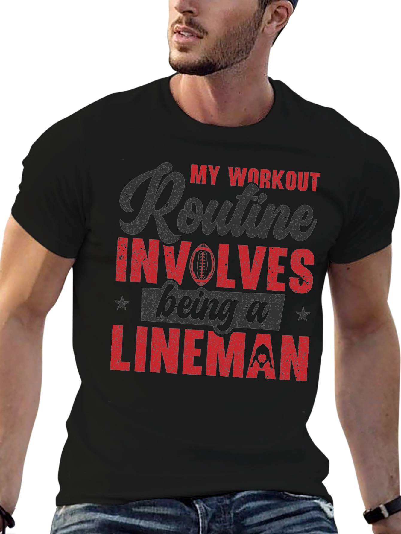 Lineman Workout T-Shirt - Football Apparel