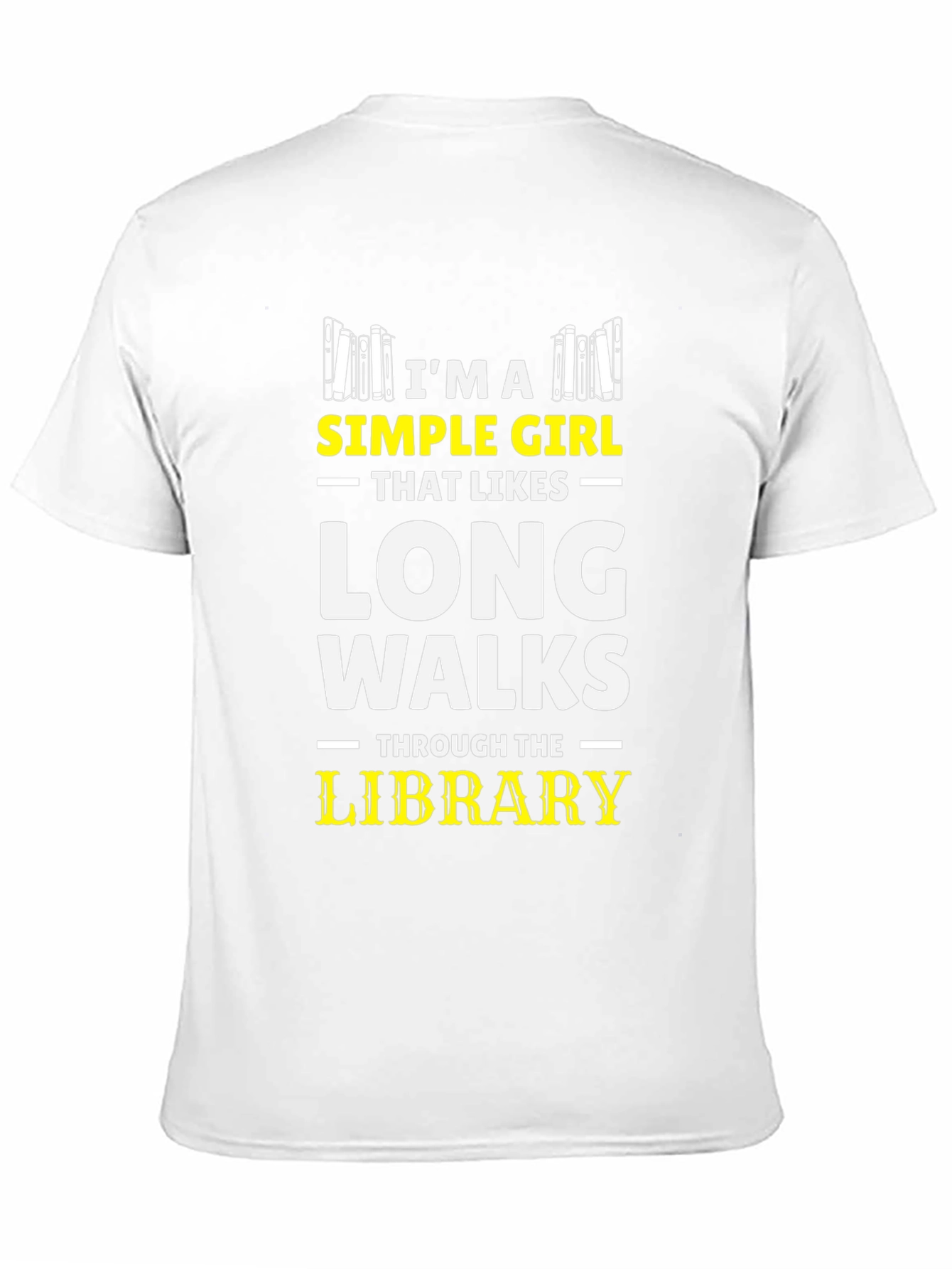 Simple Girl Library Walks Black Graphic Tee