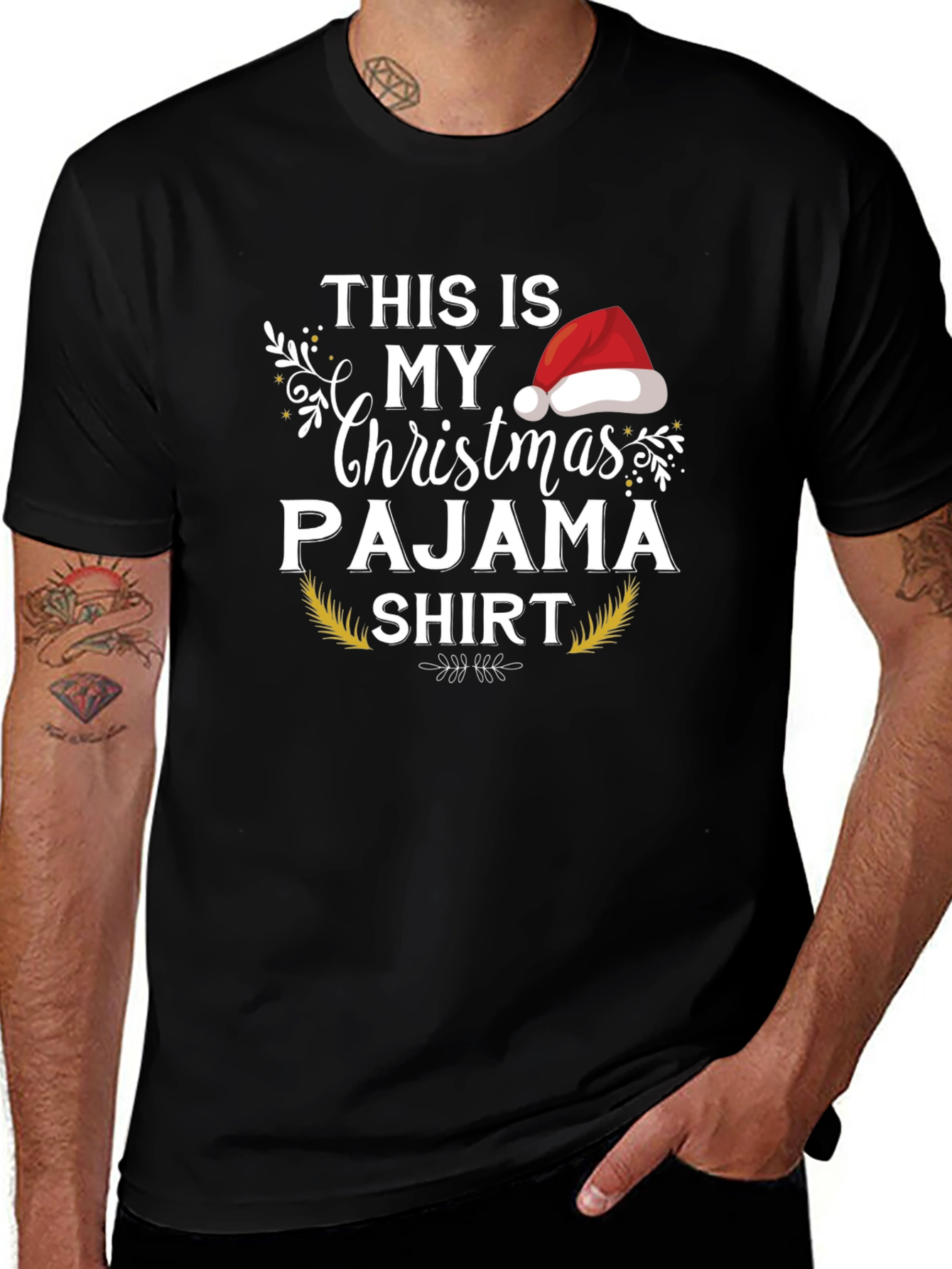 Christmas Pajama Shirt - Holiday Festive Tee