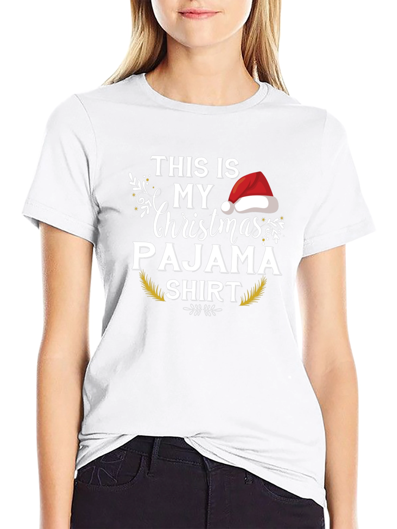Christmas Pajama Shirt - Holiday Festive Tee