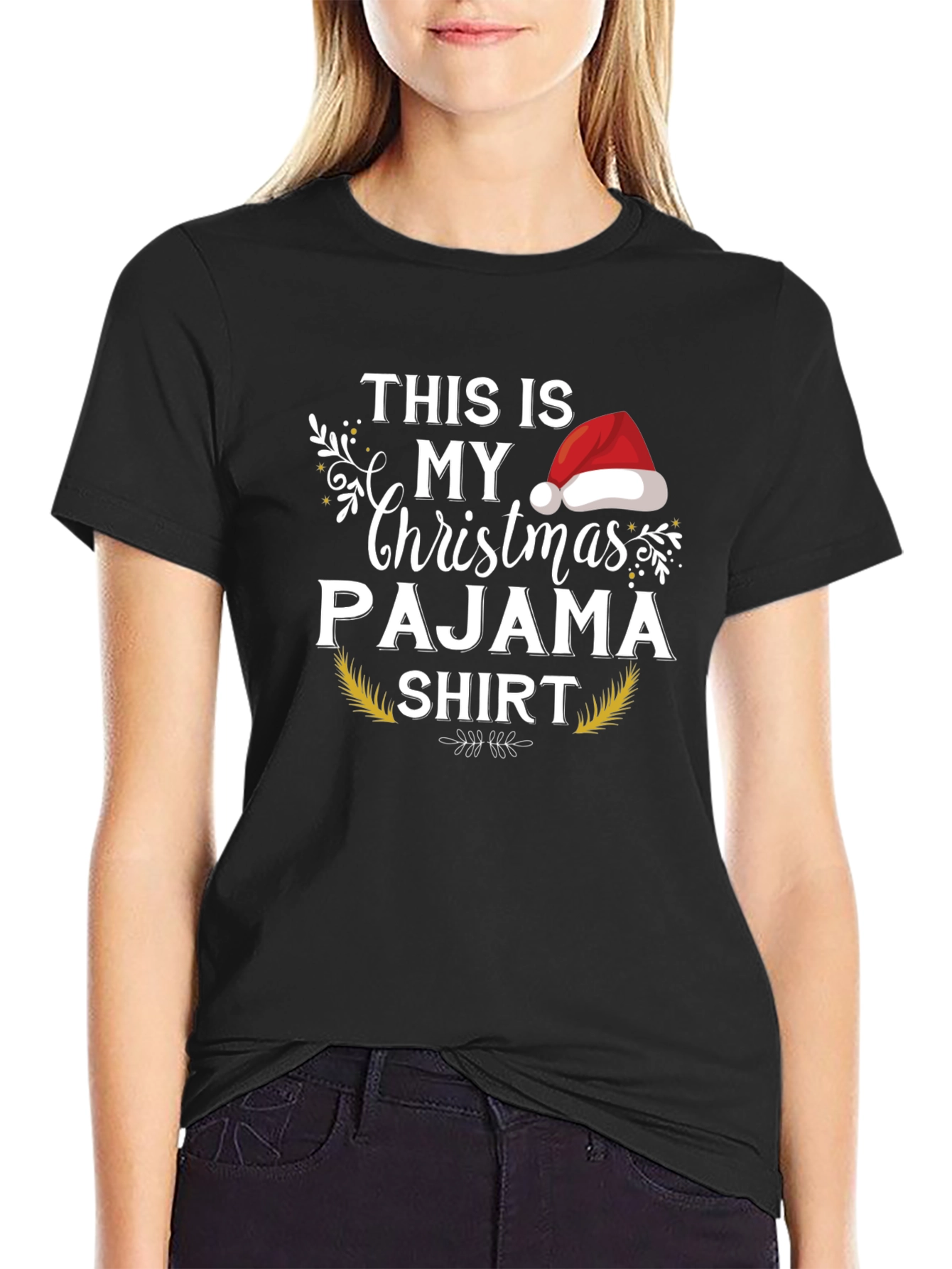 Christmas Pajama Shirt - Holiday Festive Tee