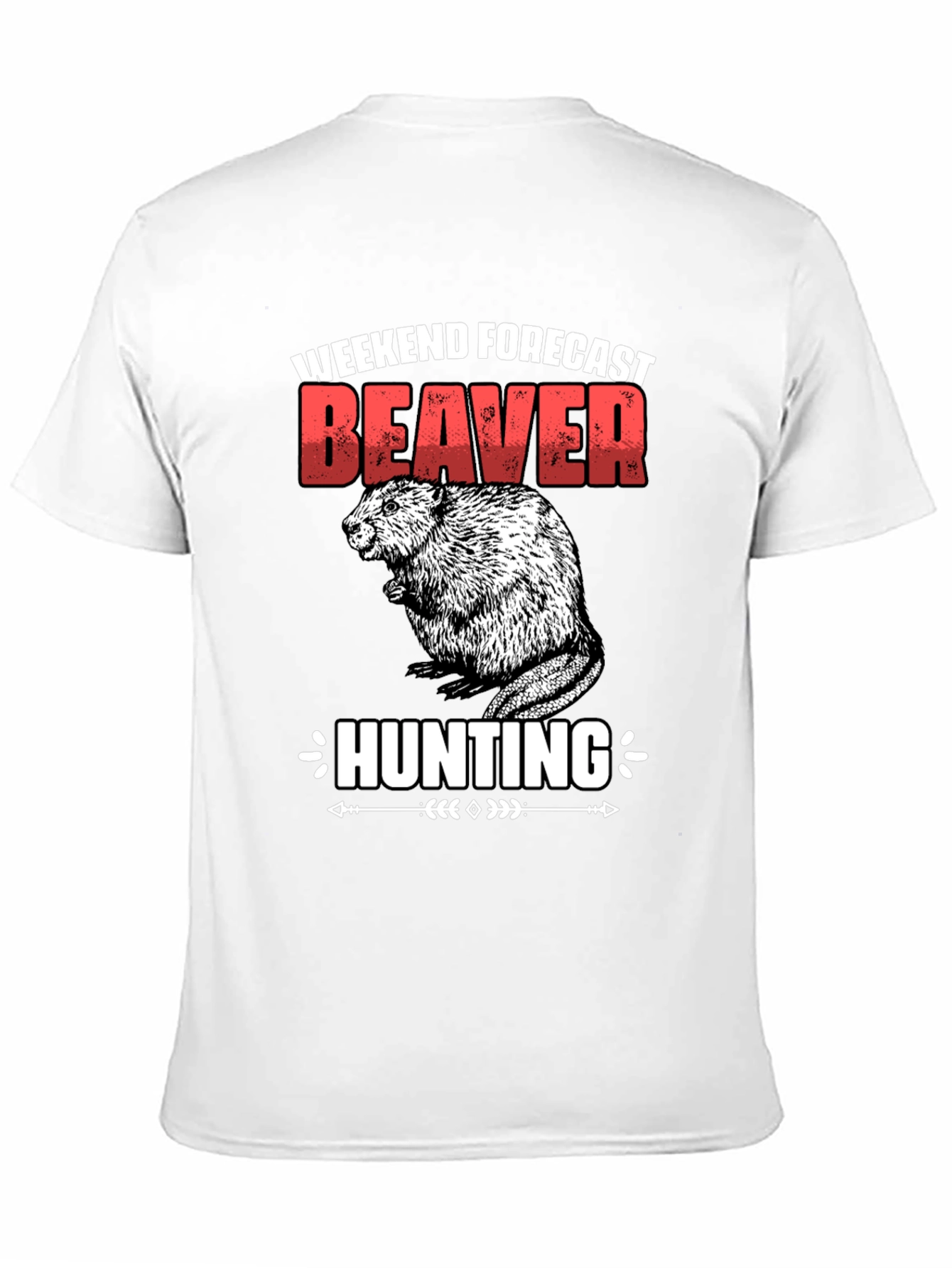 Weekend Forecast Beaver Hunting Graphic Tee