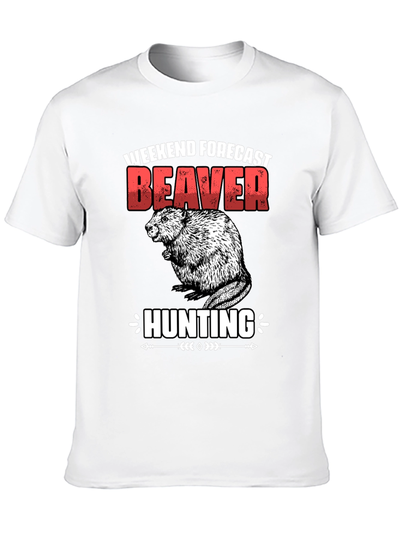 Weekend Forecast Beaver Hunting Graphic Tee