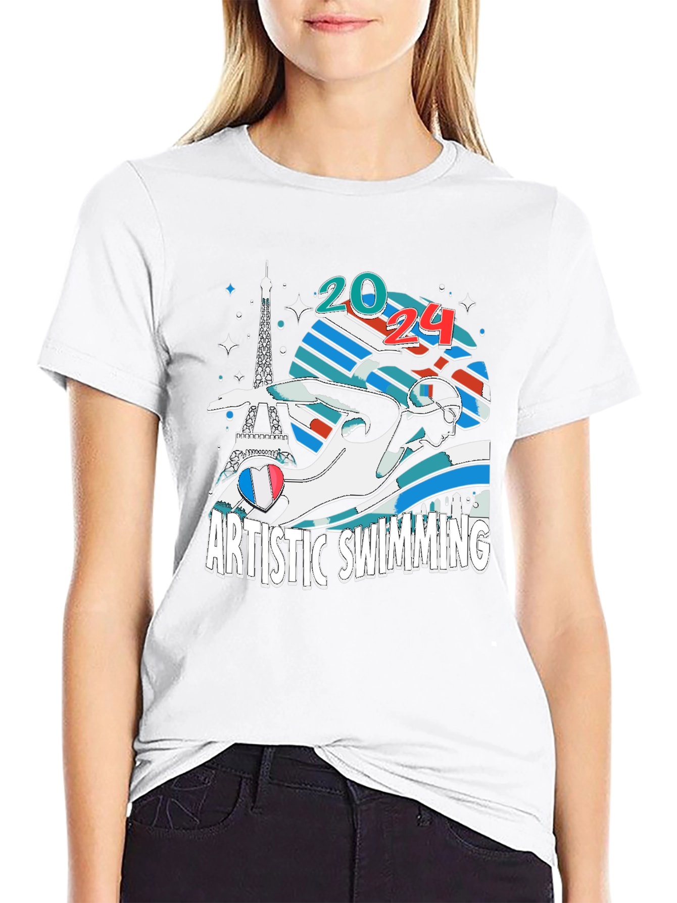 Artistic Swimming 2024 Paris T-Shirt