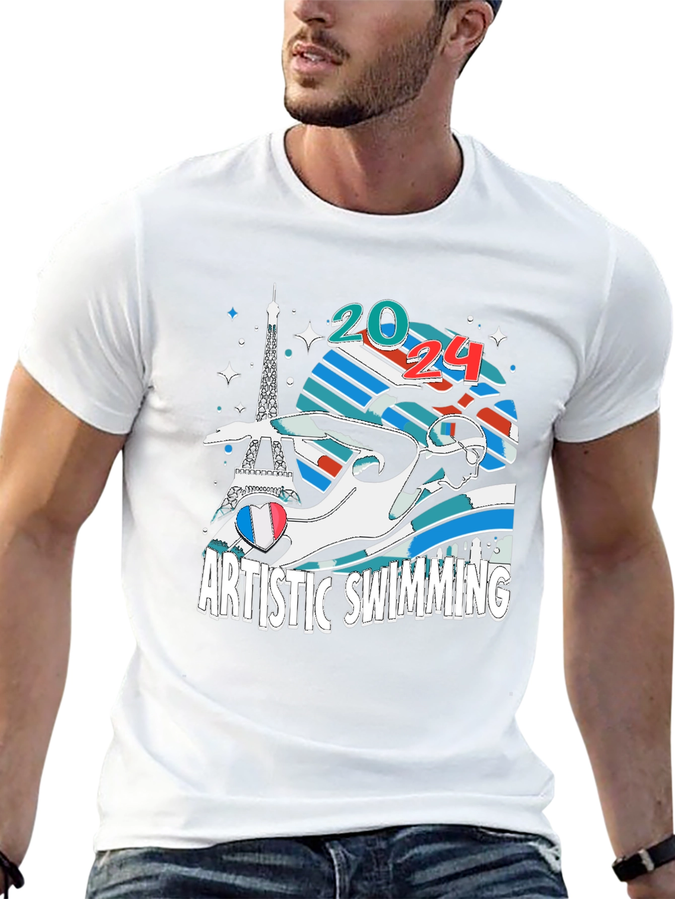 Artistic Swimming 2024 Paris T-Shirt