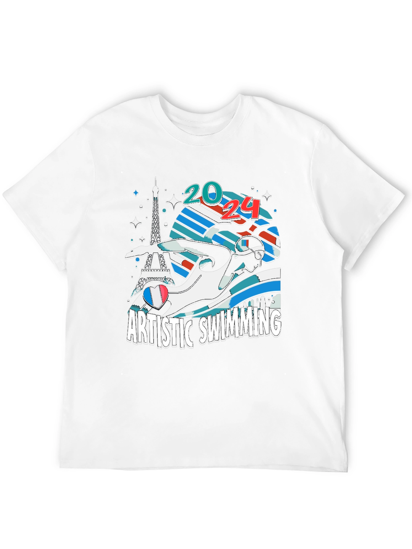 Artistic Swimming 2024 Paris T-Shirt