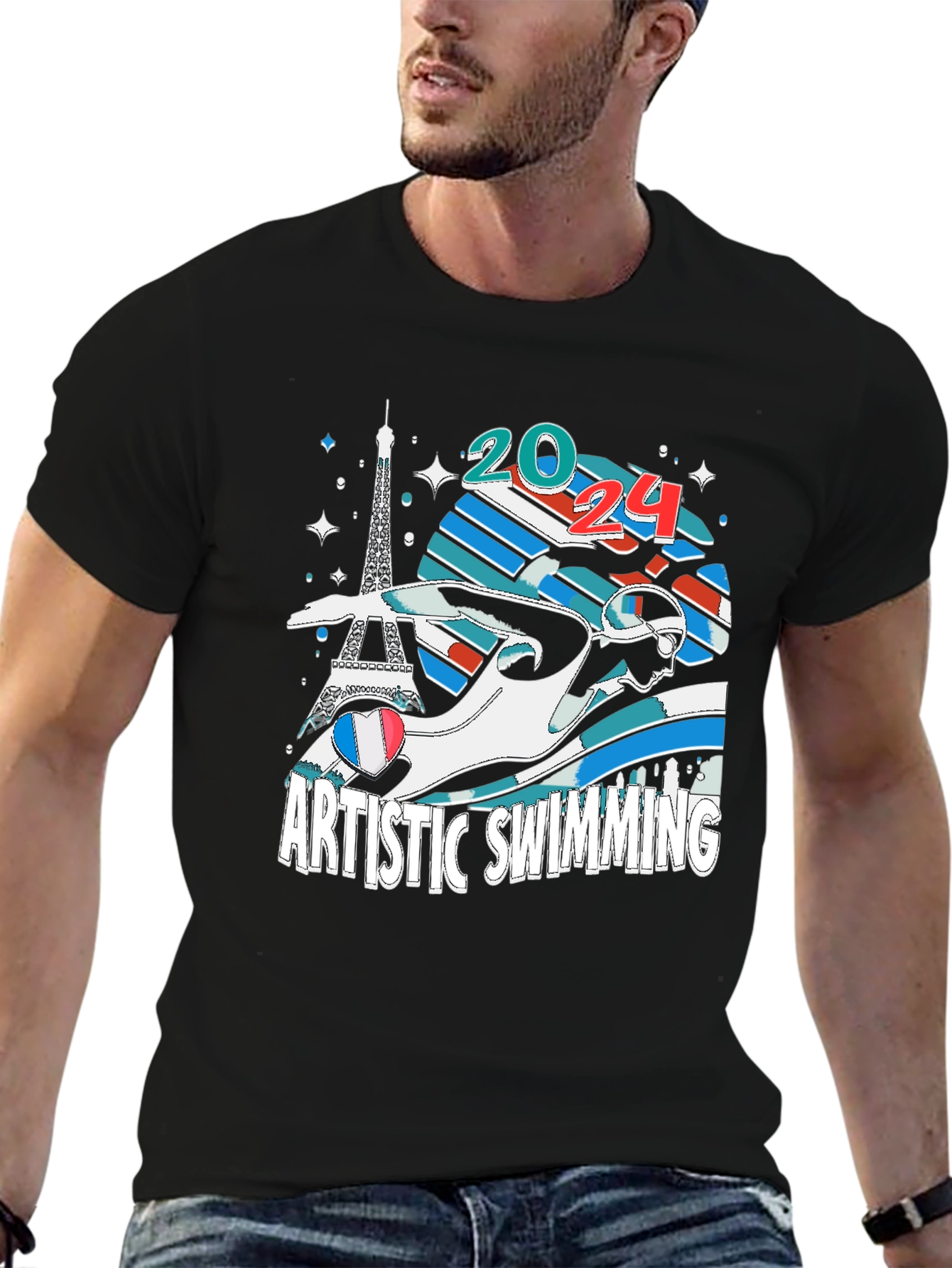 Artistic Swimming 2024 Paris T-Shirt