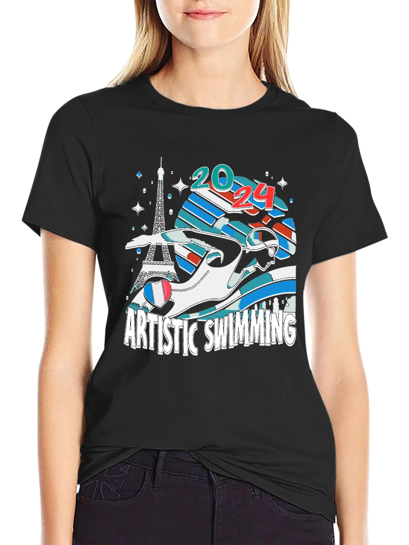 Artistic Swimming 2024 Paris T-Shirt