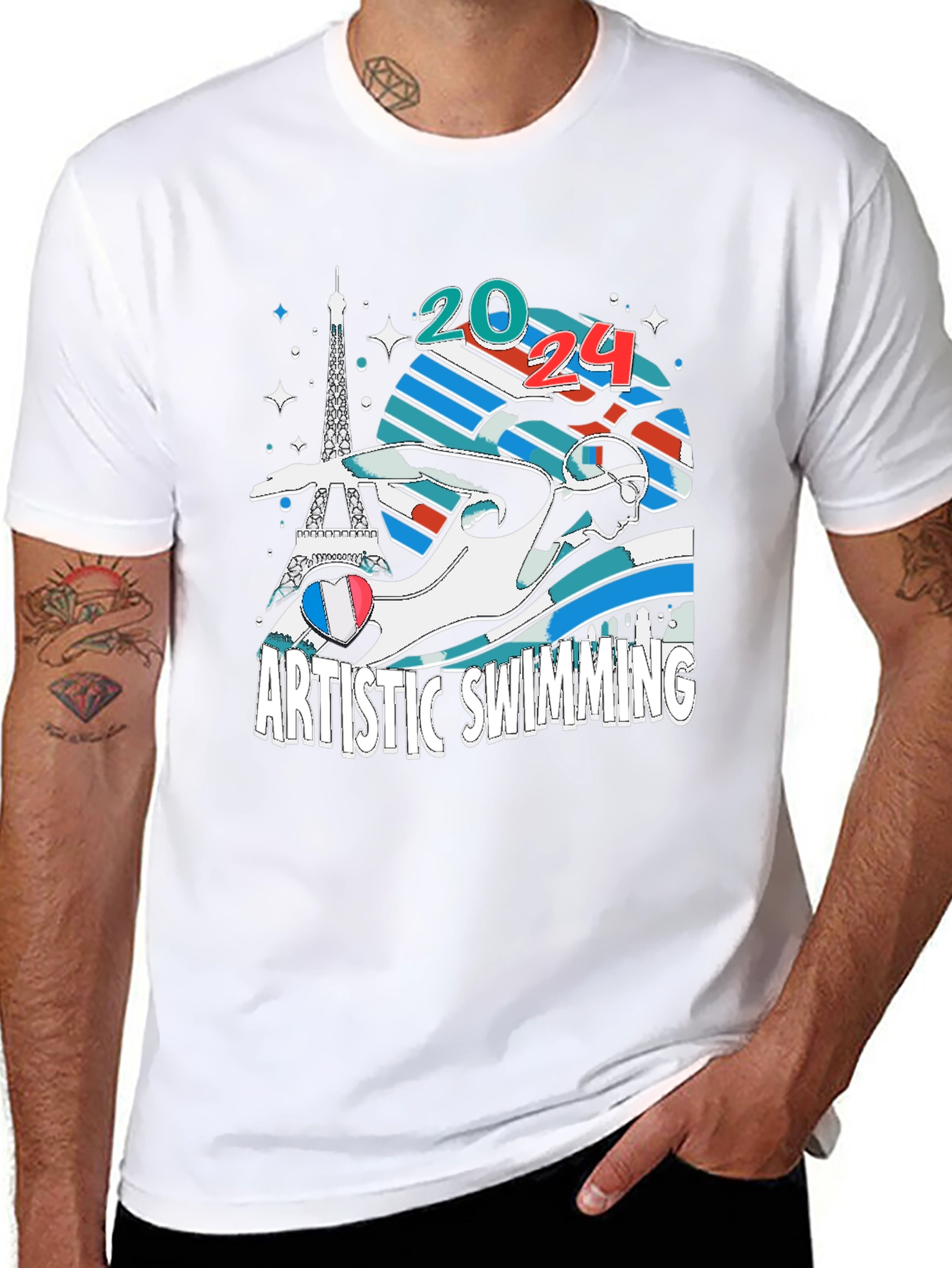 Artistic Swimming 2024 Paris T-Shirt