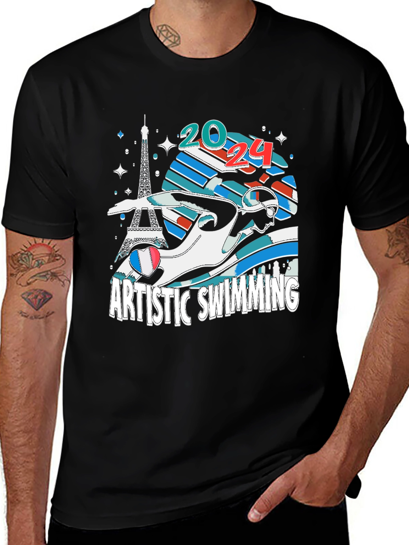 Artistic Swimming 2024 Paris T-Shirt