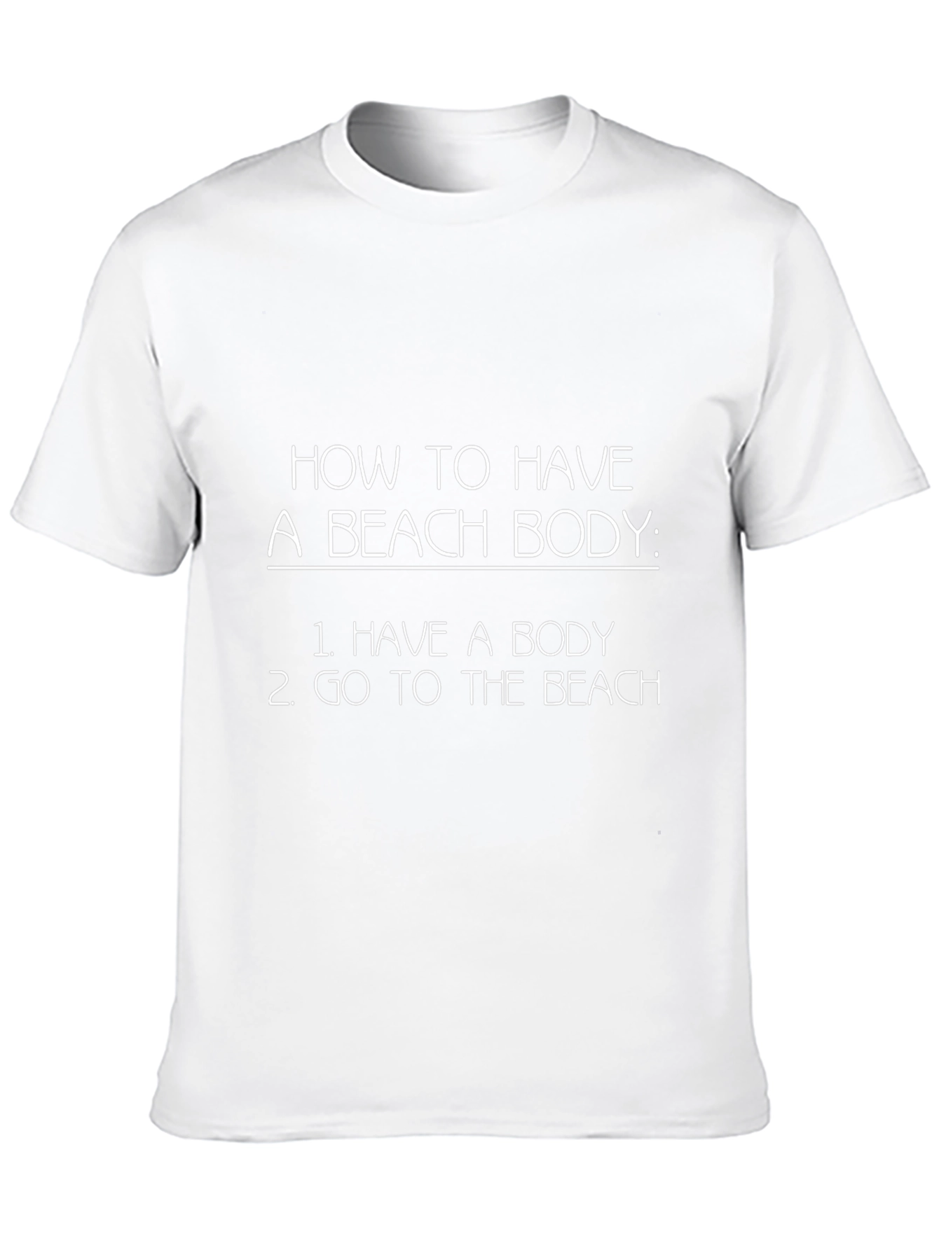 Funny Beach Body T-Shirt Sarcastic Summer Tee