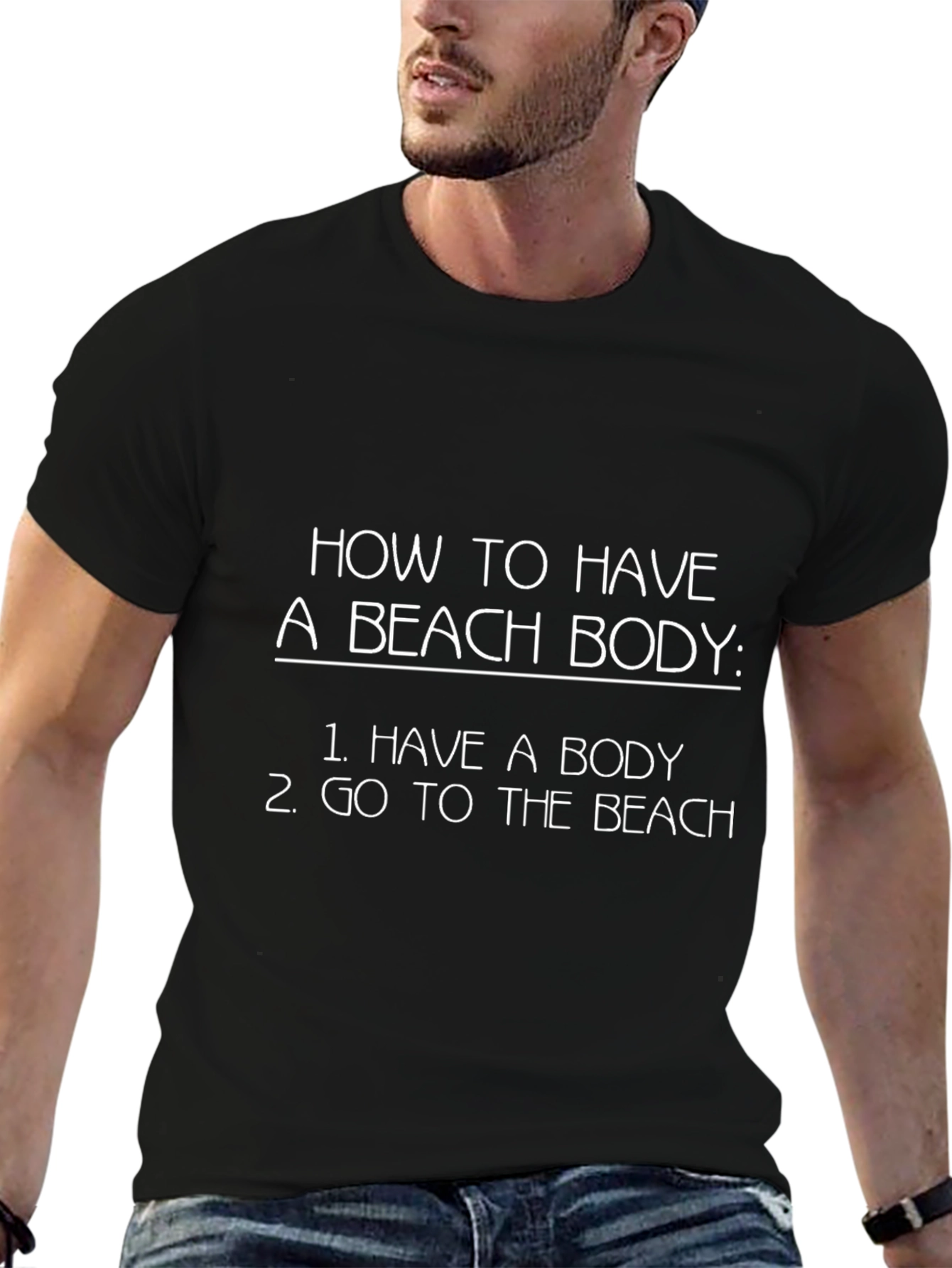 Funny Beach Body T-Shirt Sarcastic Summer Tee