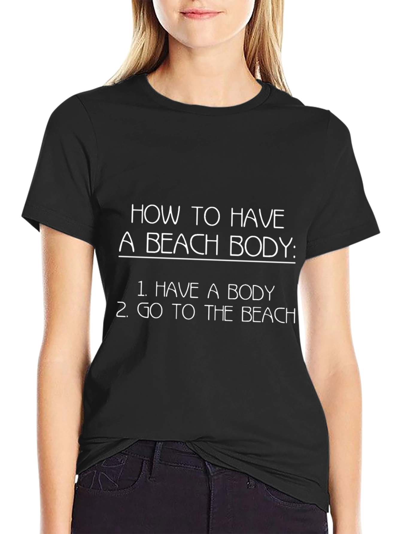 Funny Beach Body T-Shirt Sarcastic Summer Tee