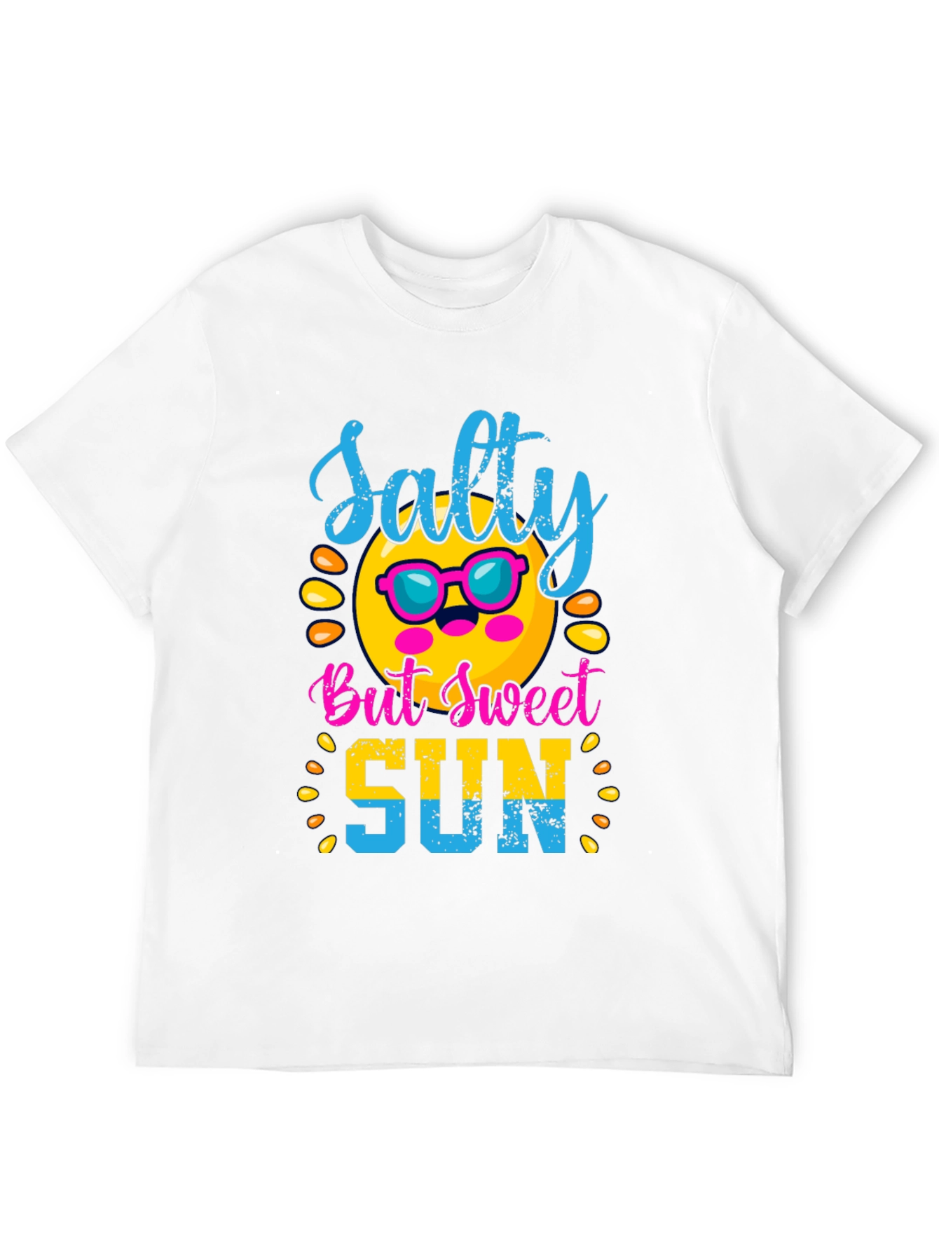Salty But Sweet Sun Graphic Tee - Black